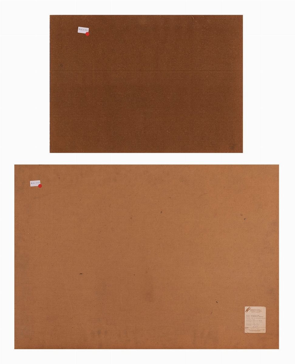 Salvatore Fiume - Lotto di Due Serigrafie Odalische