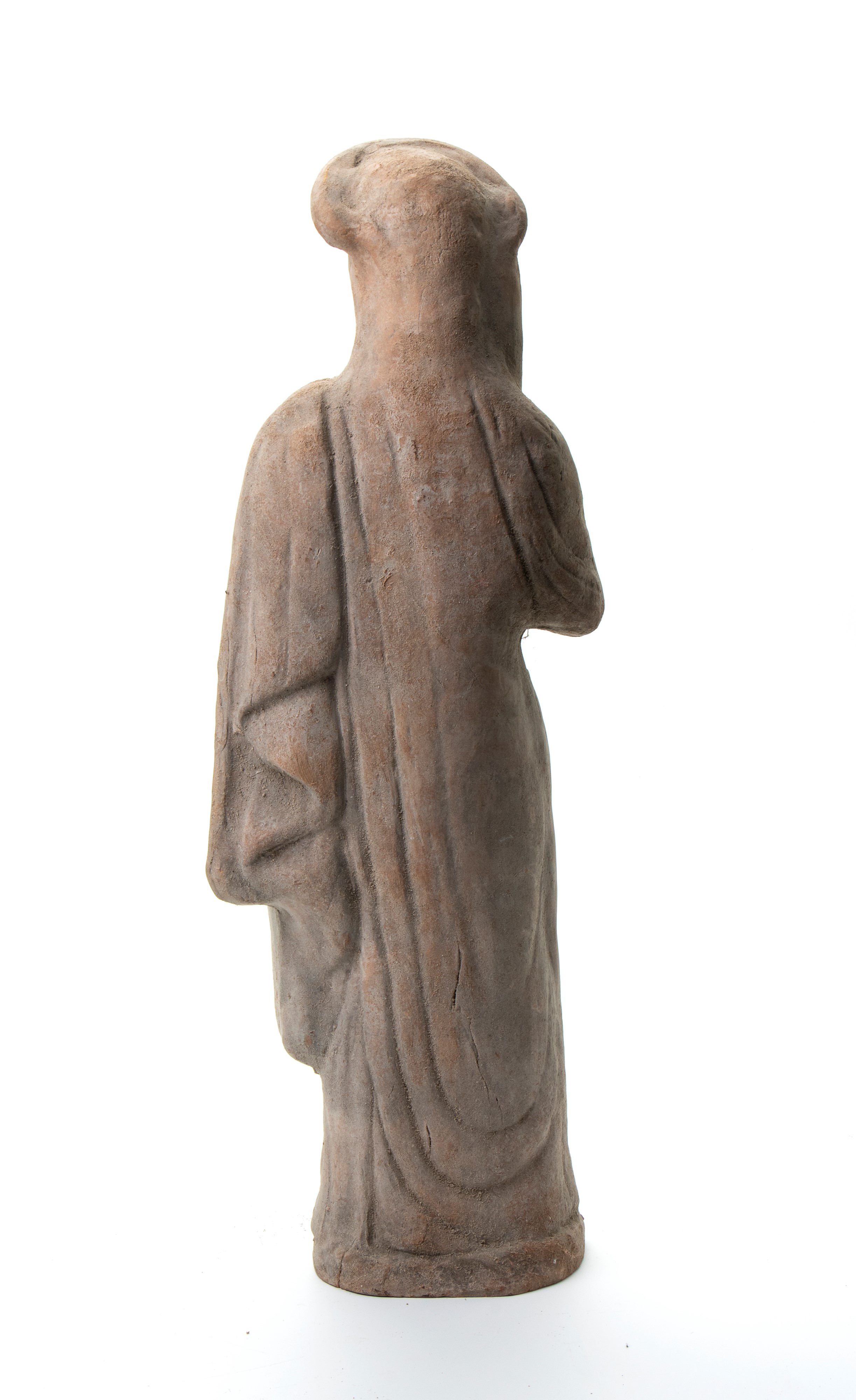 Antefissa in terracotta con testa femminile