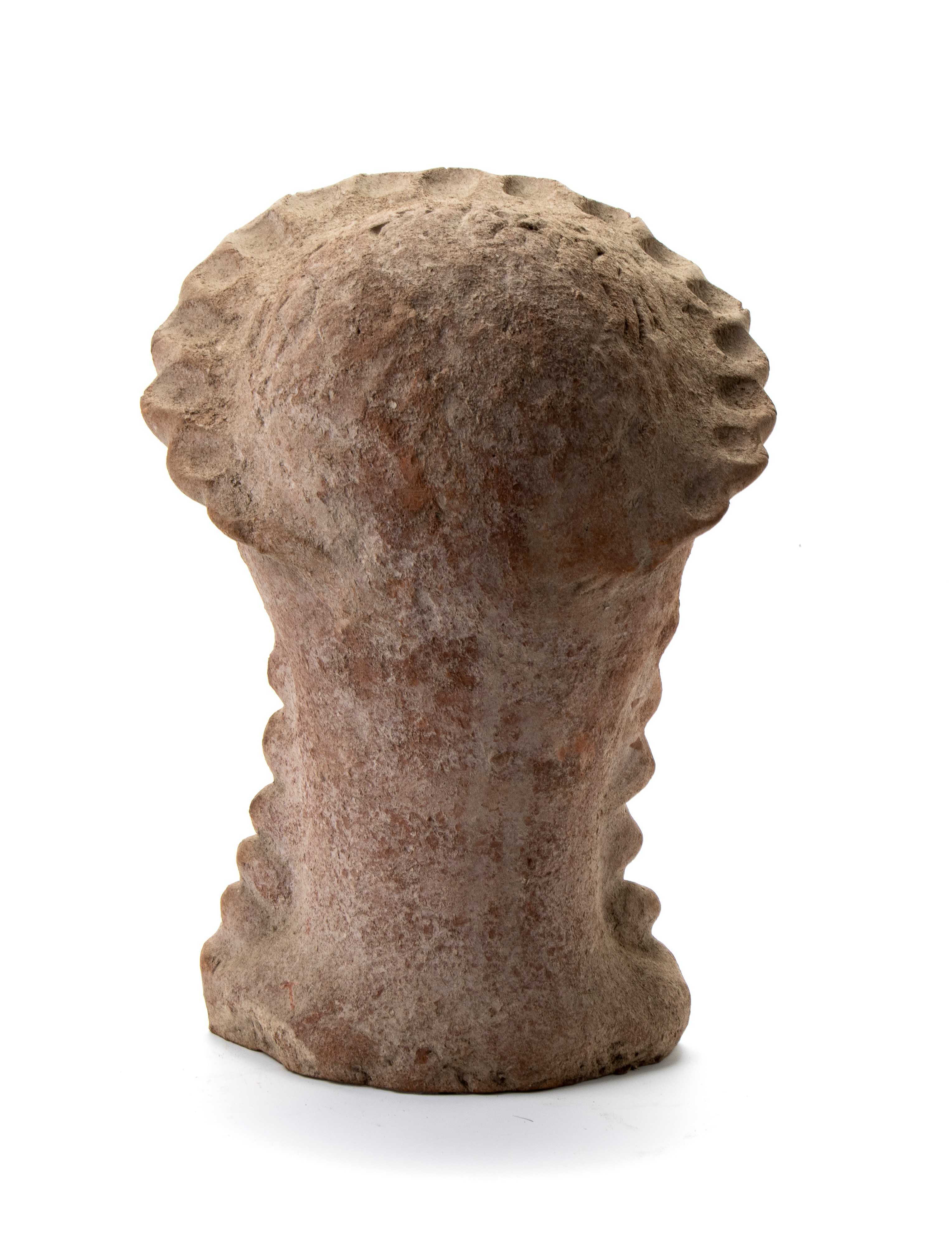 Antefissa in terracotta raffigurante testa femminile