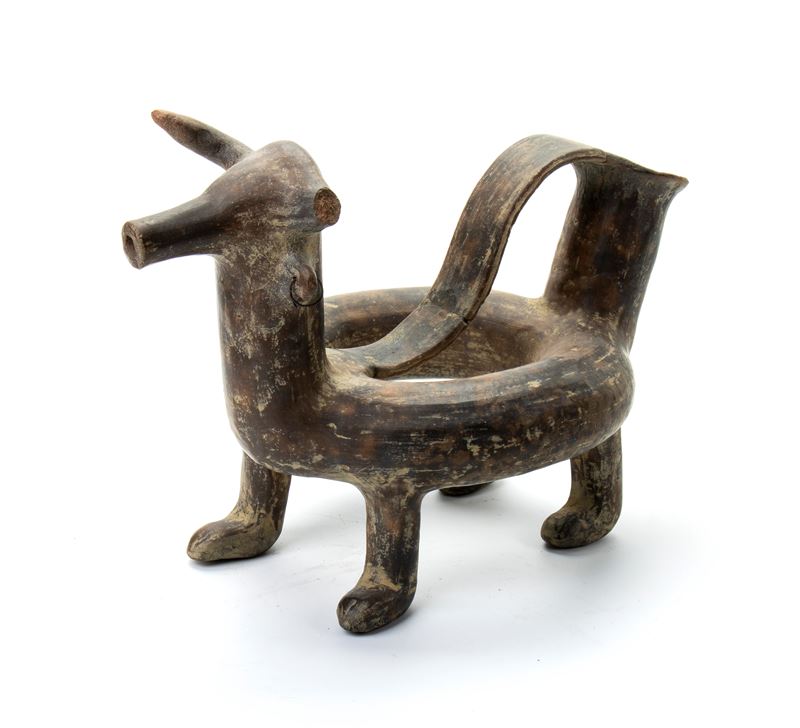 Askos zoomorfo in terracotta