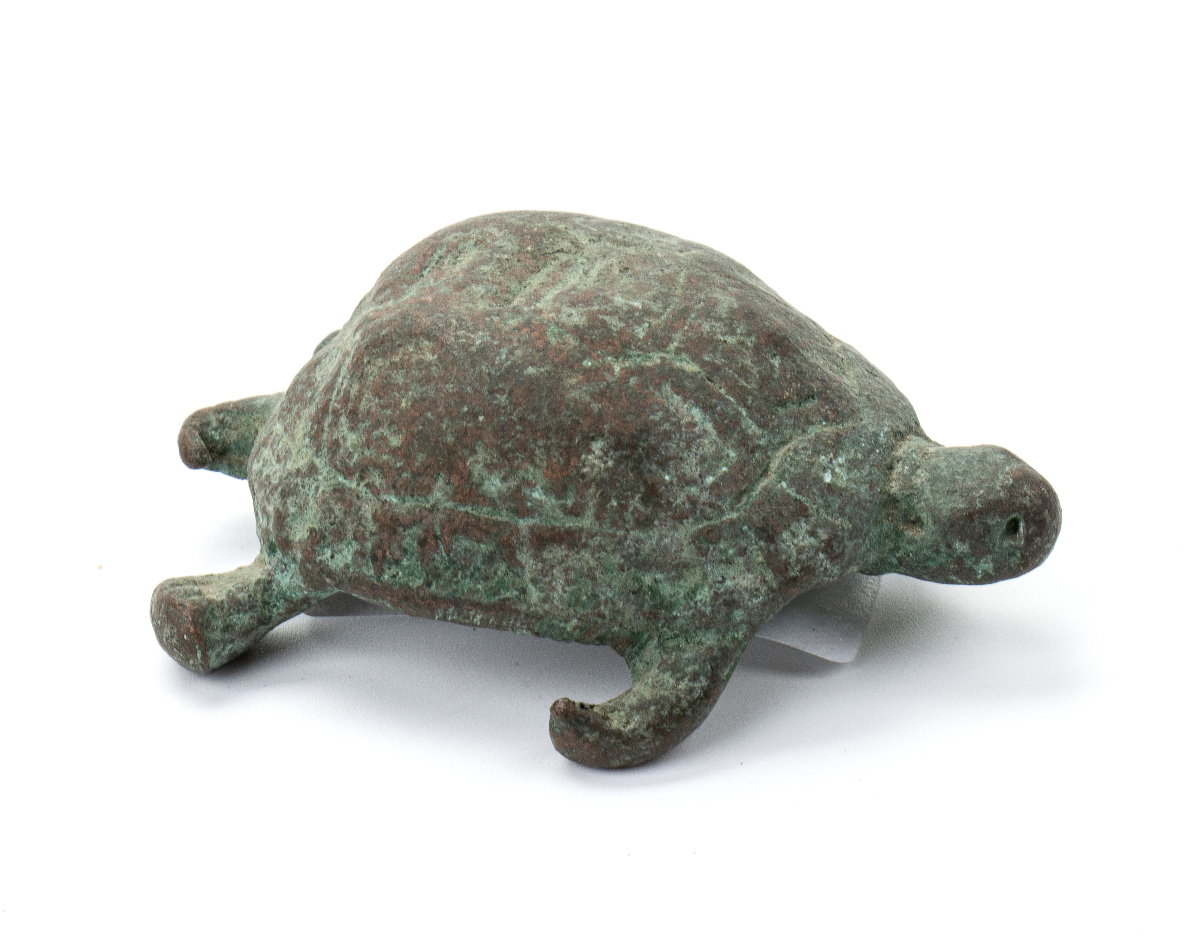 Lotto di lucertola, tartaruga e aquila in bronzo