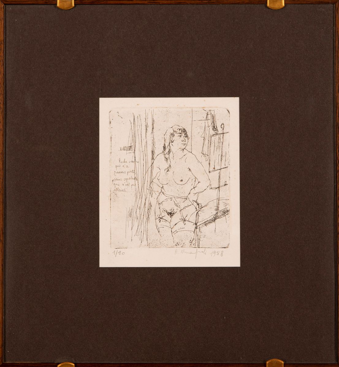 Alberto Manfredi - Lotto di 3 Disegni con Figure Femminili