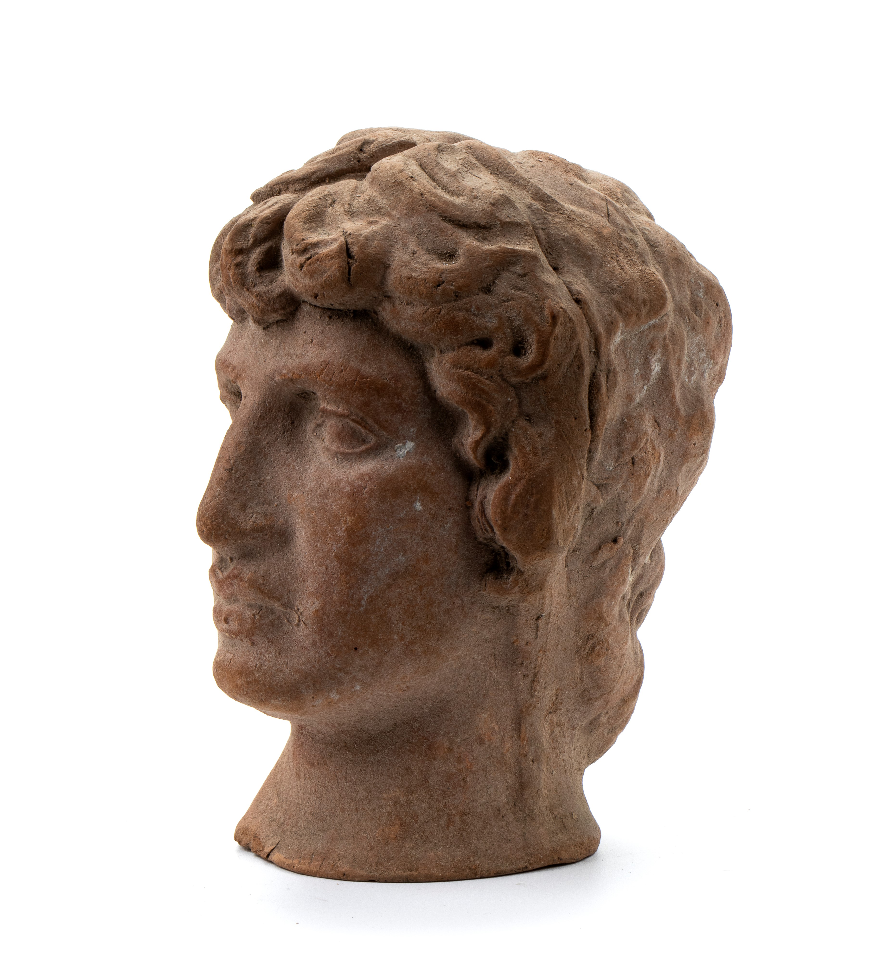 Antefissa in Terracotta con Testa Virile