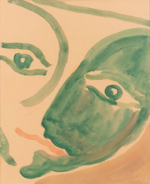 Virgilio Guidi - Testa verde