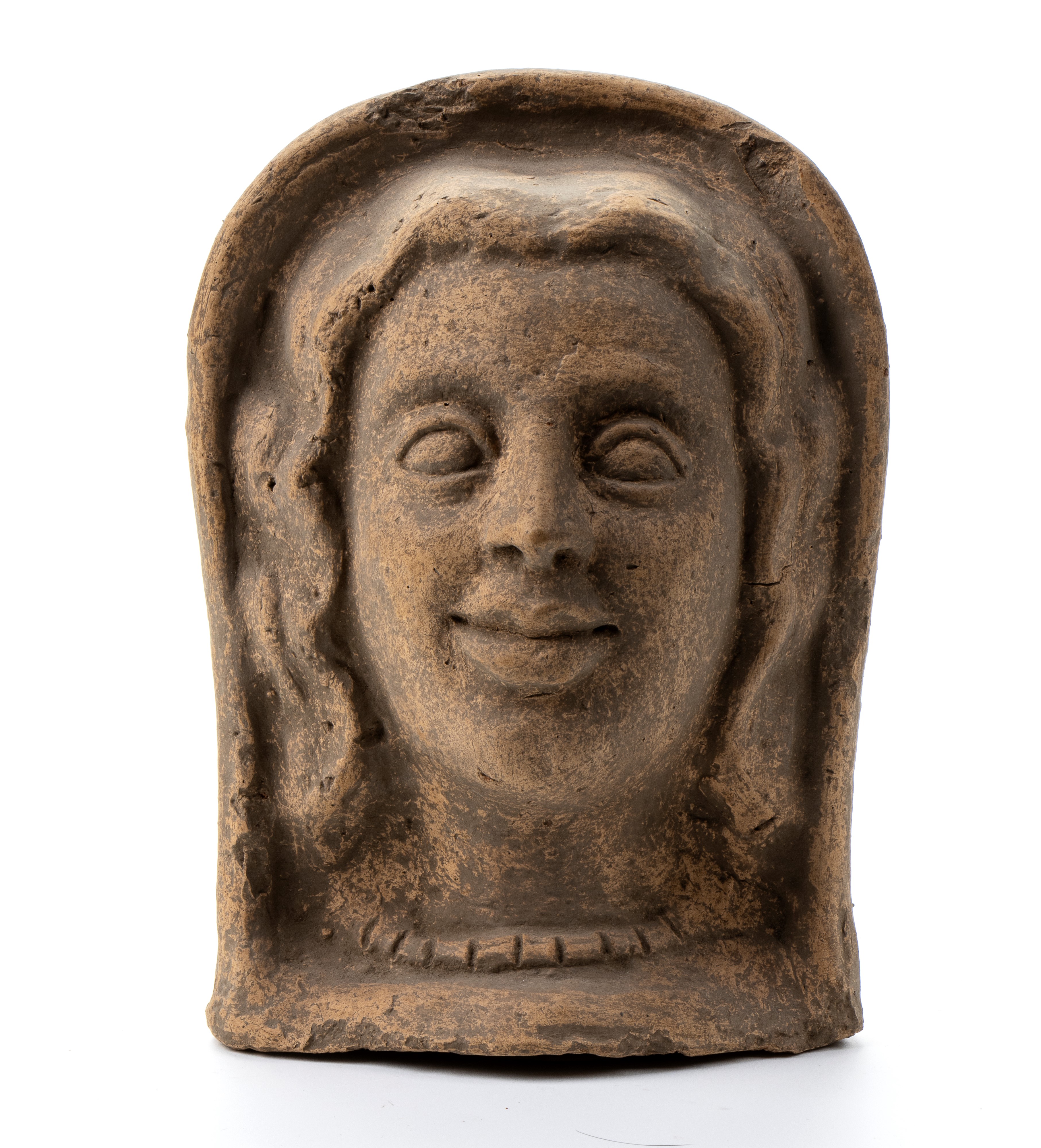 Lotto di tre antefisse in terracotta