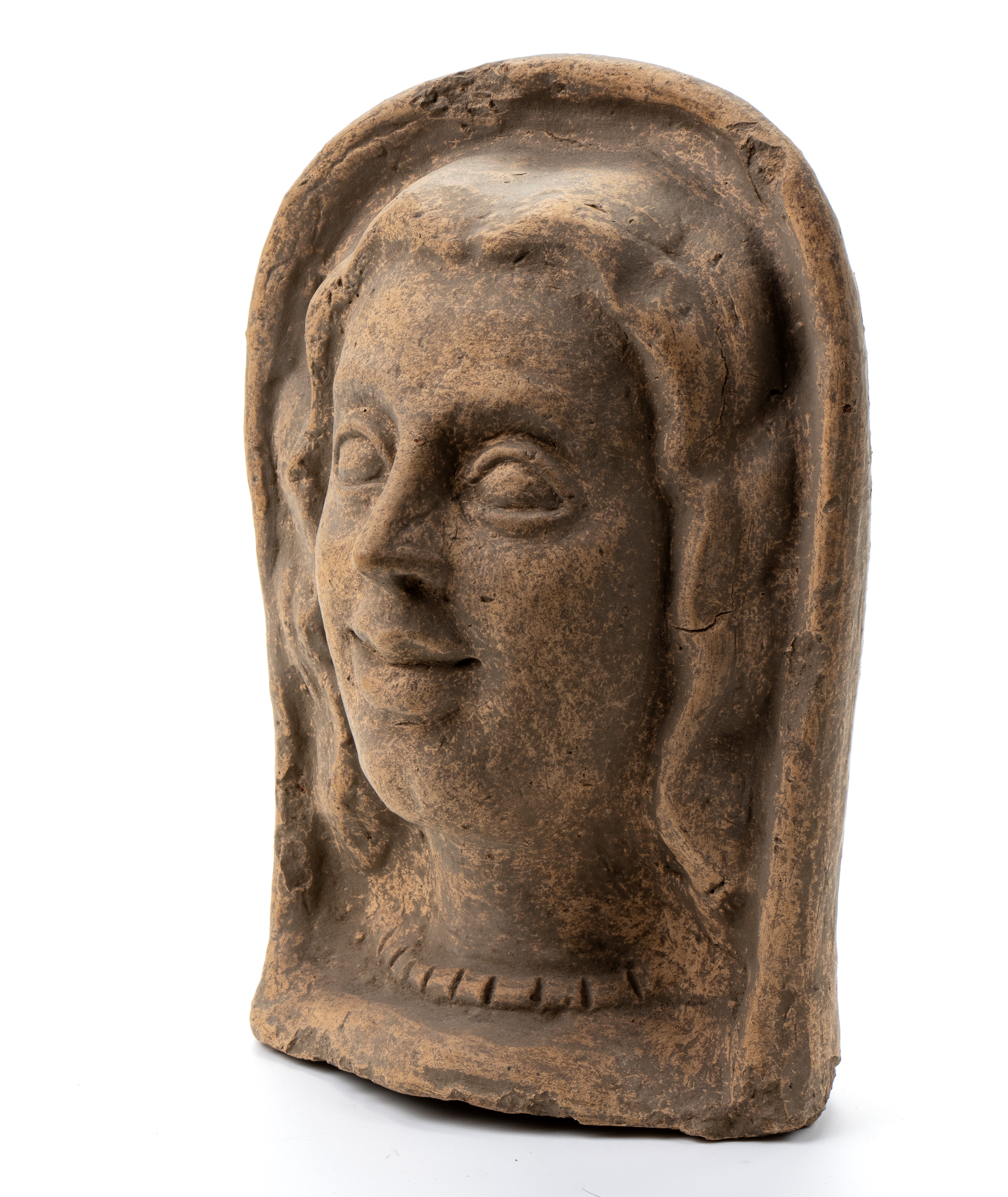 Lotto di tre antefisse in terracotta