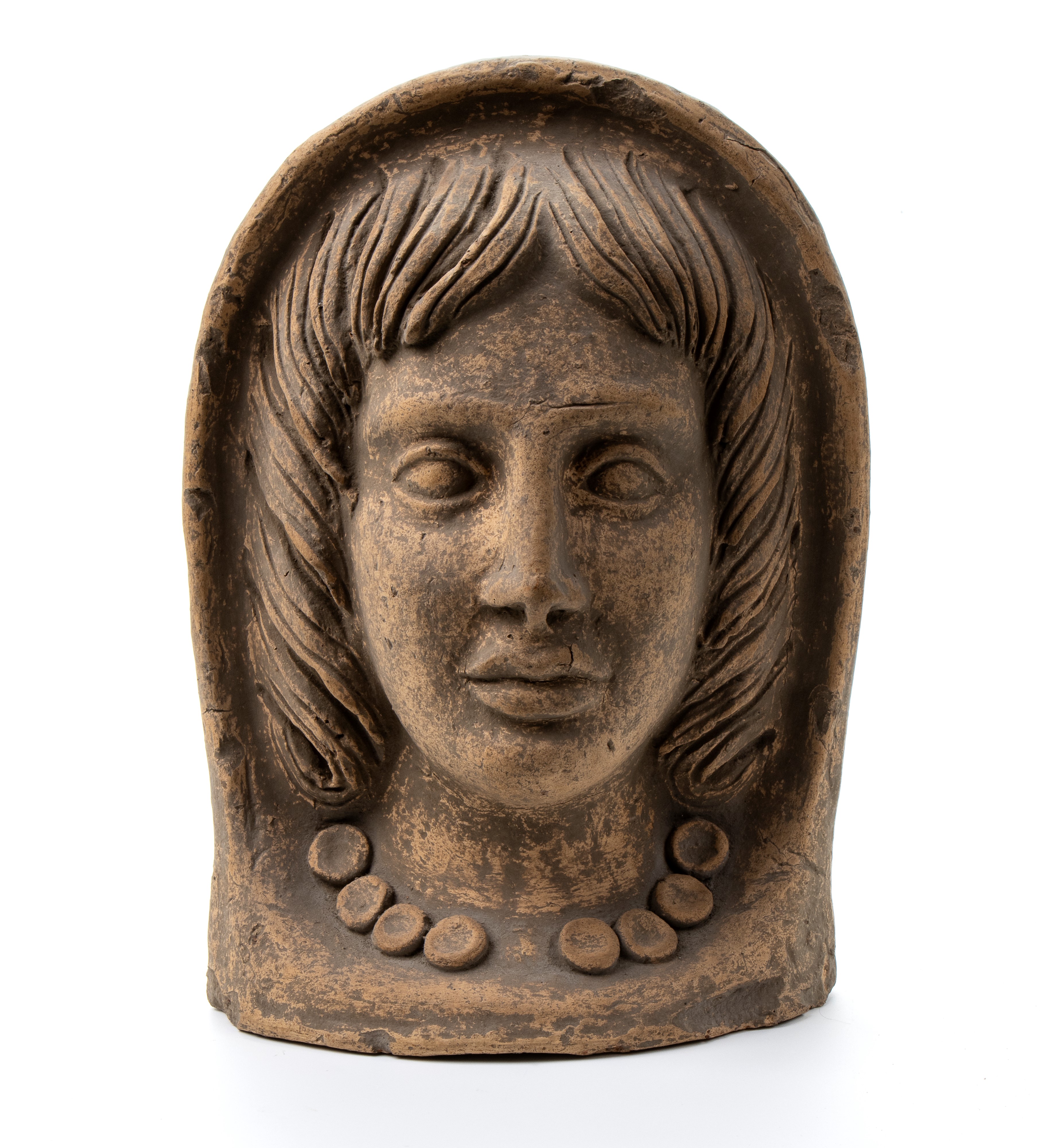 Lotto di tre antefisse in terracotta