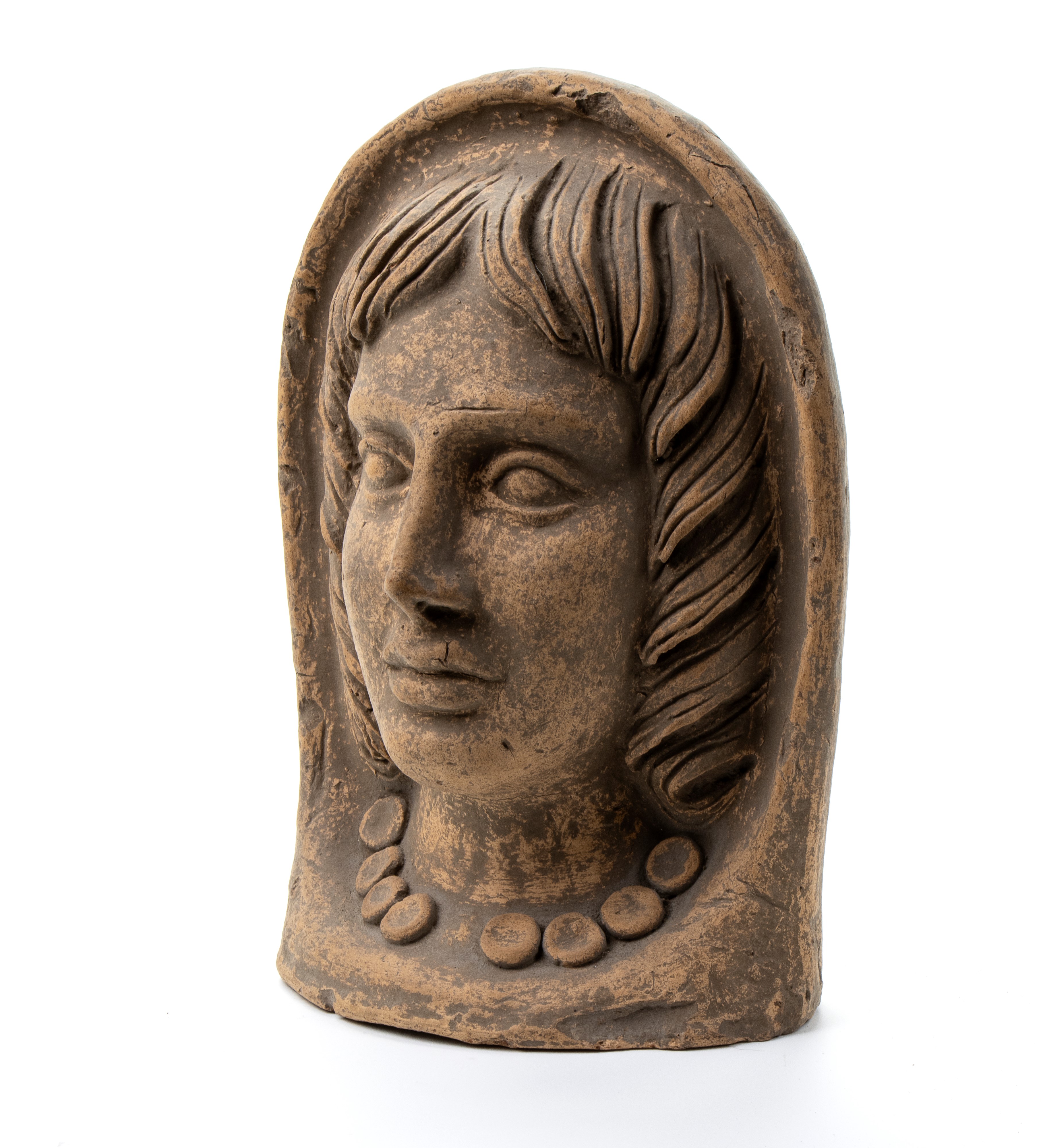 Lotto di tre antefisse in terracotta