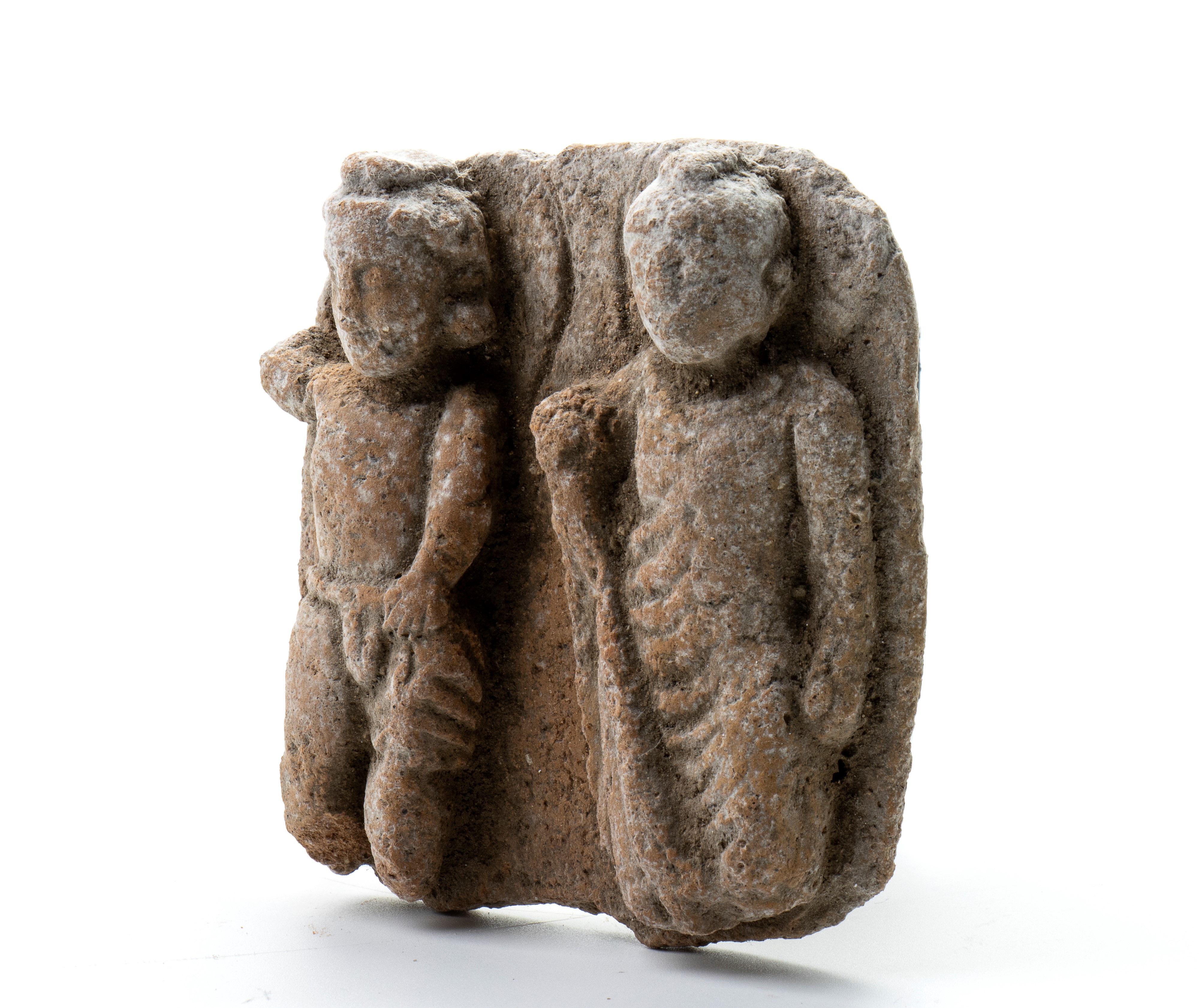 Formella in terracotta con figure mitologiche