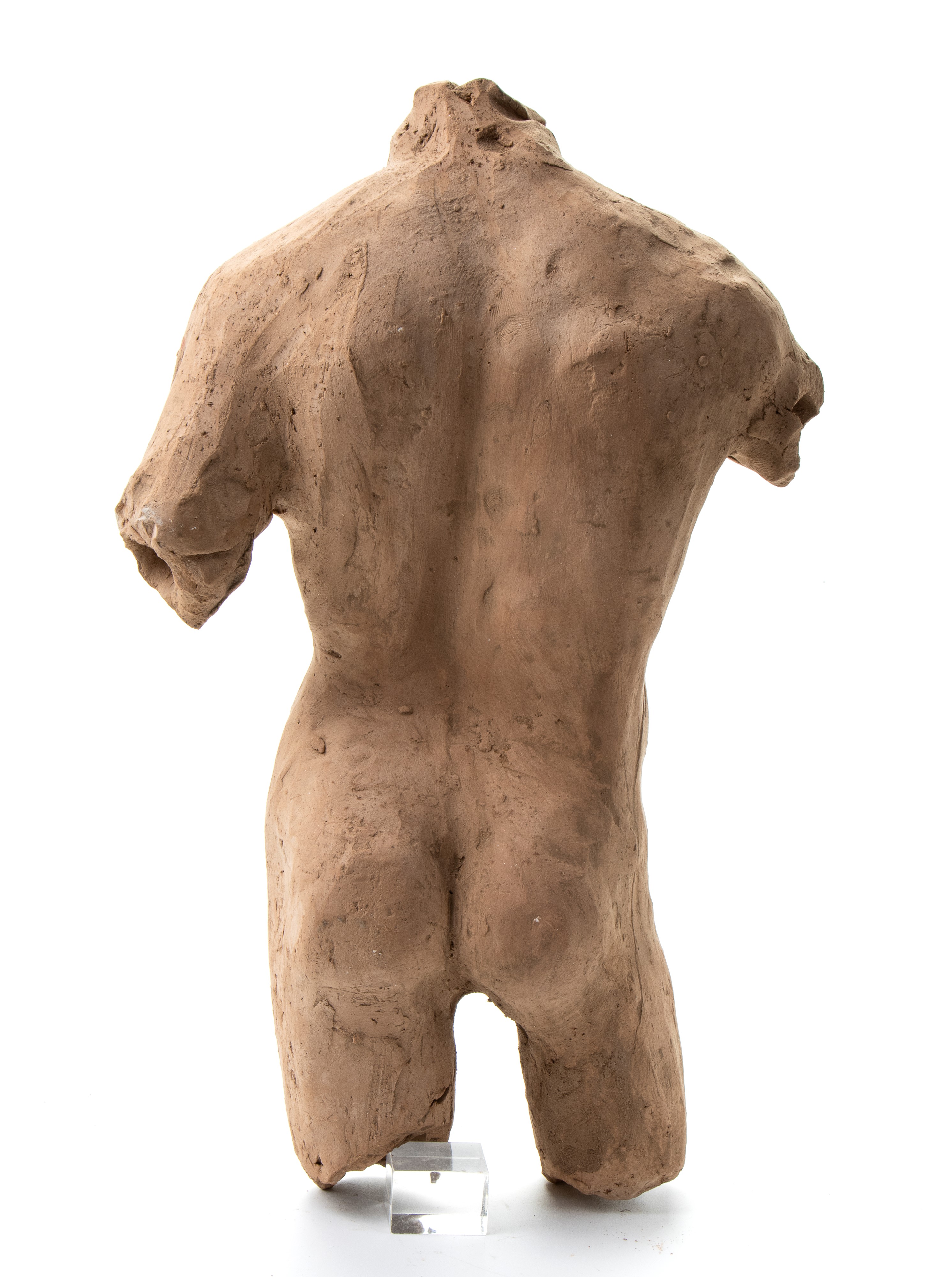 Torso in Terracotta a Rilievo Senza Bracccia, Gambe e Testa
