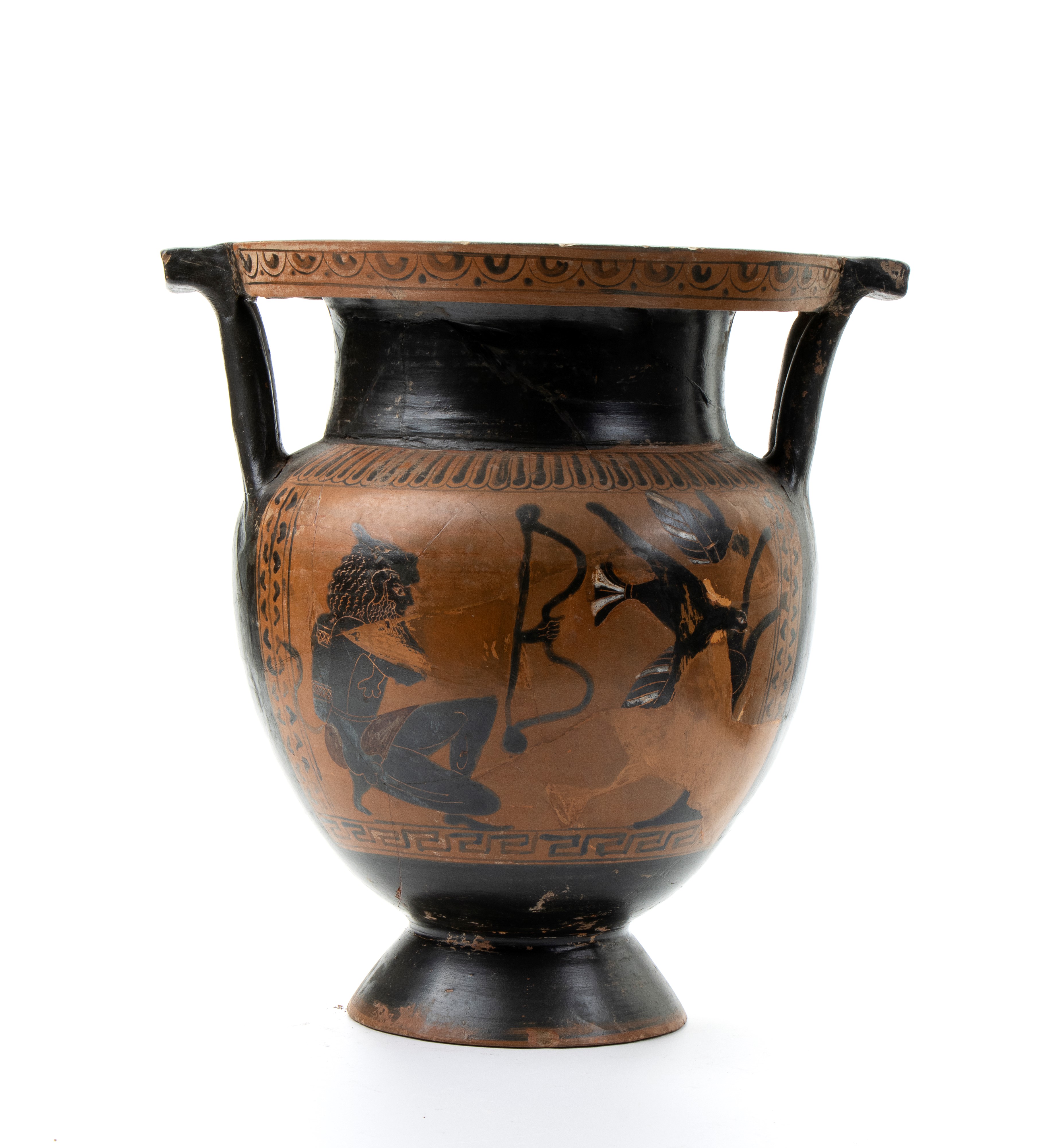 Cratere apulo con scene di costruzione