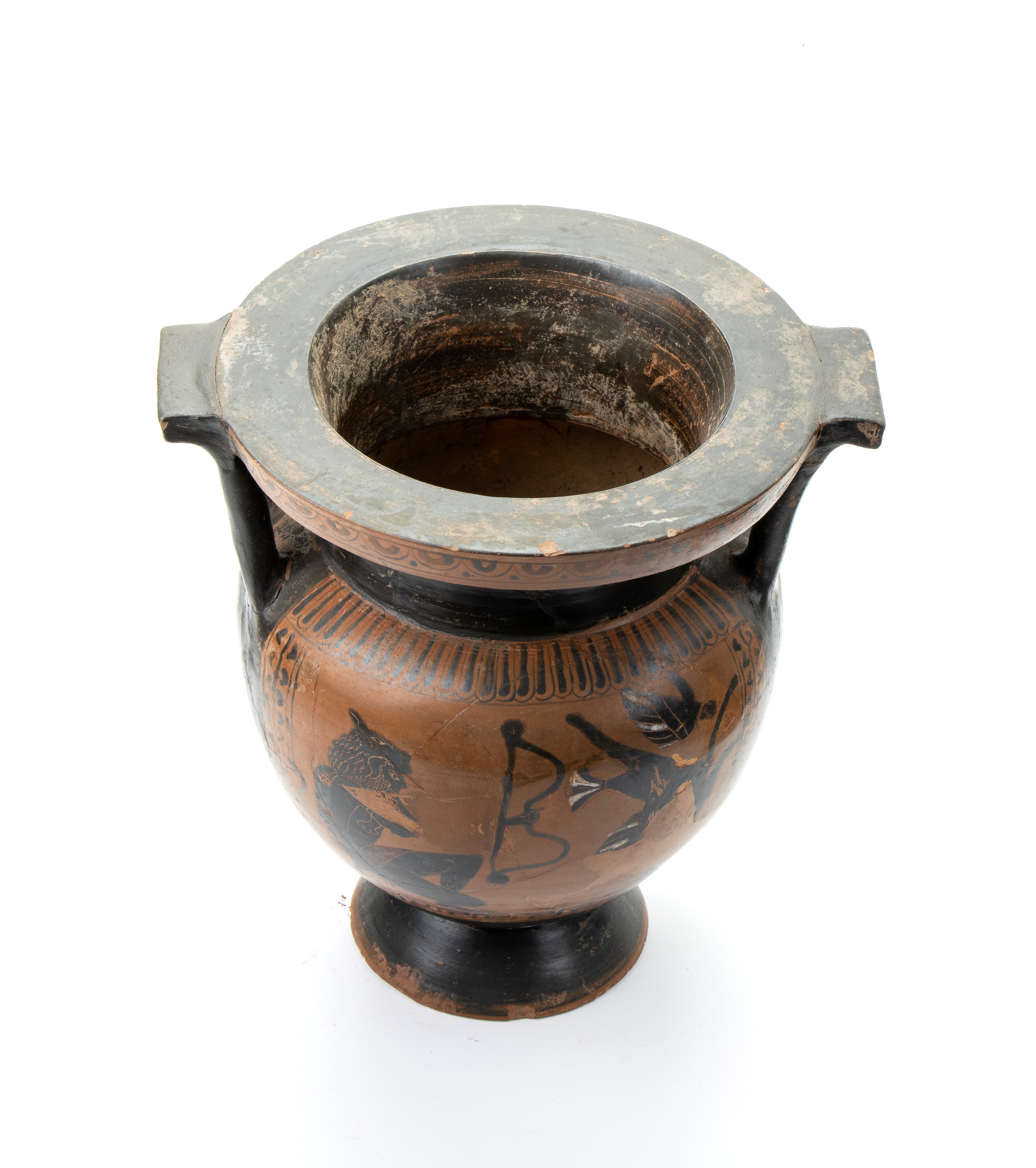 Cratere apulo con scene di costruzione