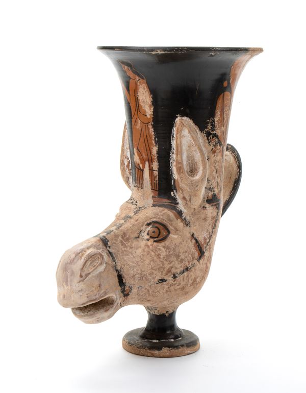 Rhyton a testa d'asino