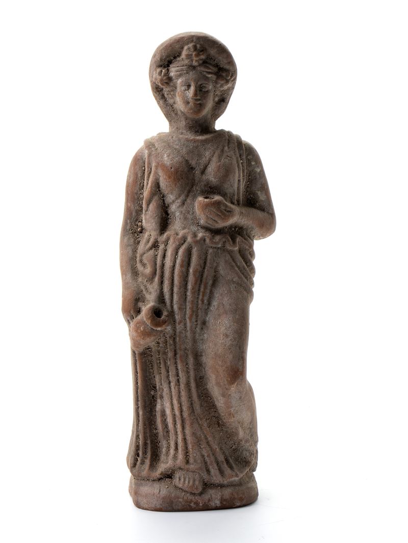 Scultura in Terracotta Raffigurante Ebe