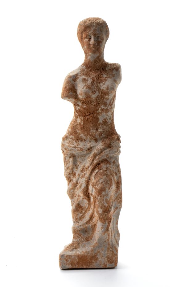 Scultura in terracotta, copia della Venere di Milo