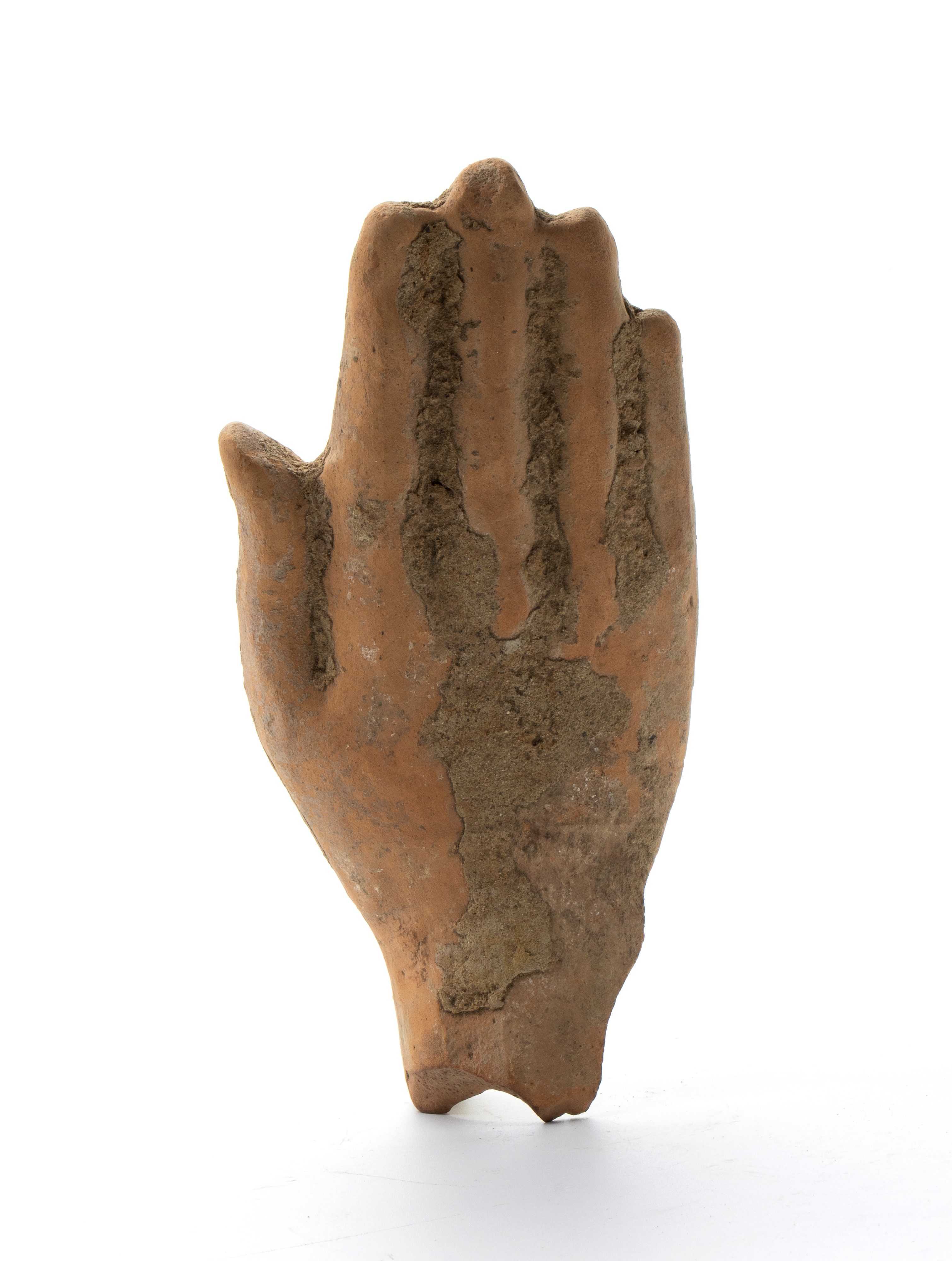 Frammento di mano in terracotta