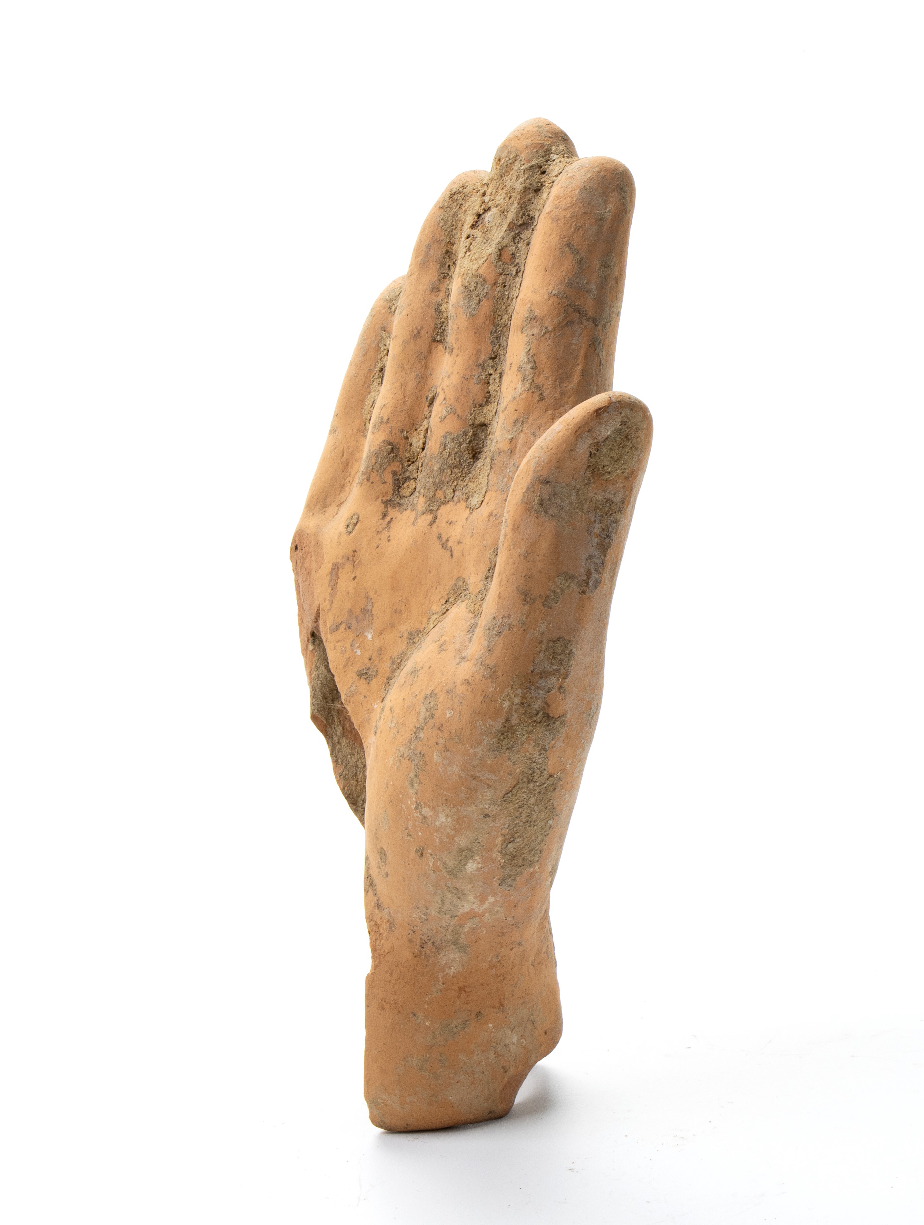 Frammento di mano in terracotta