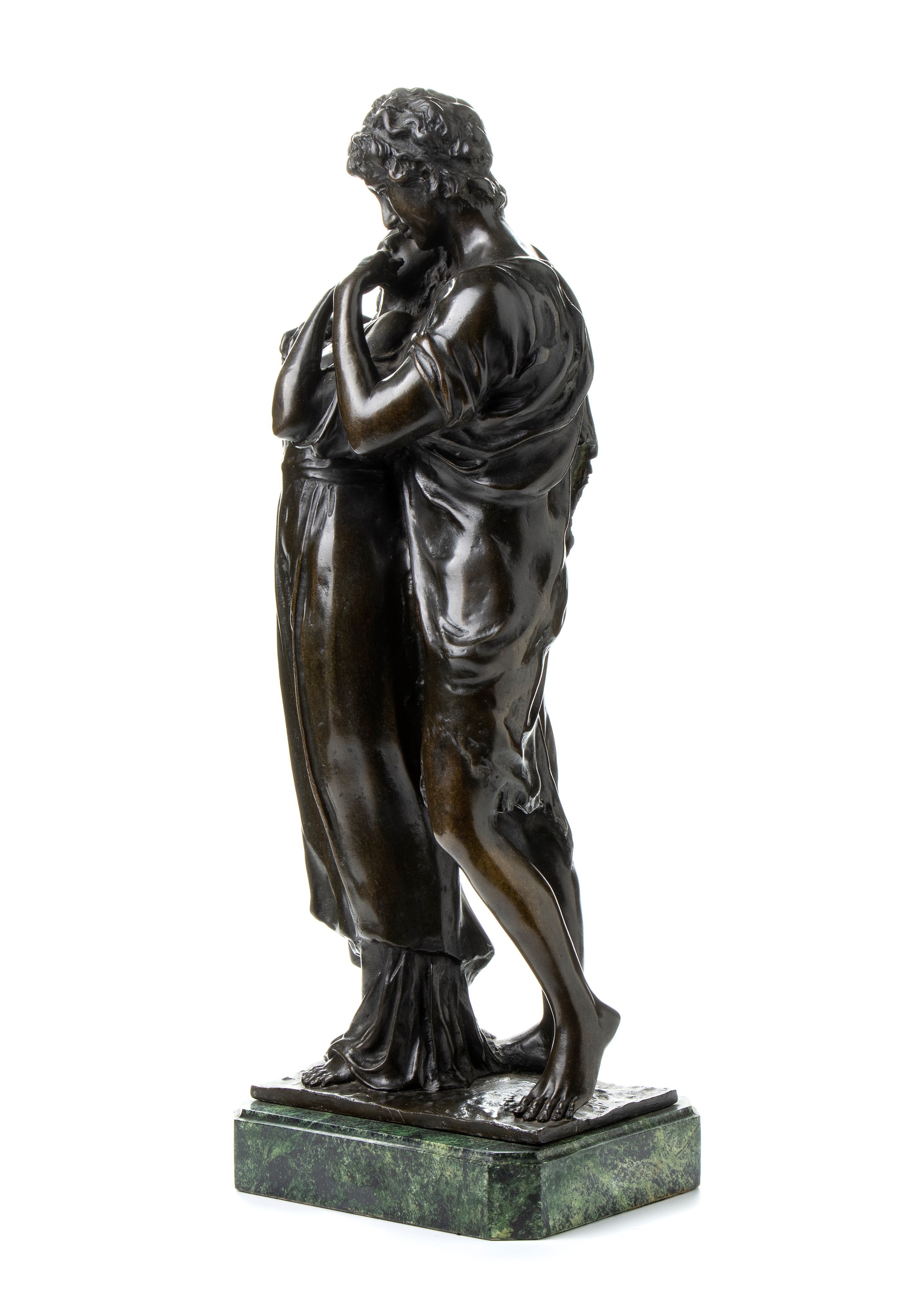 Scultura in bronzo raffigurante amanti