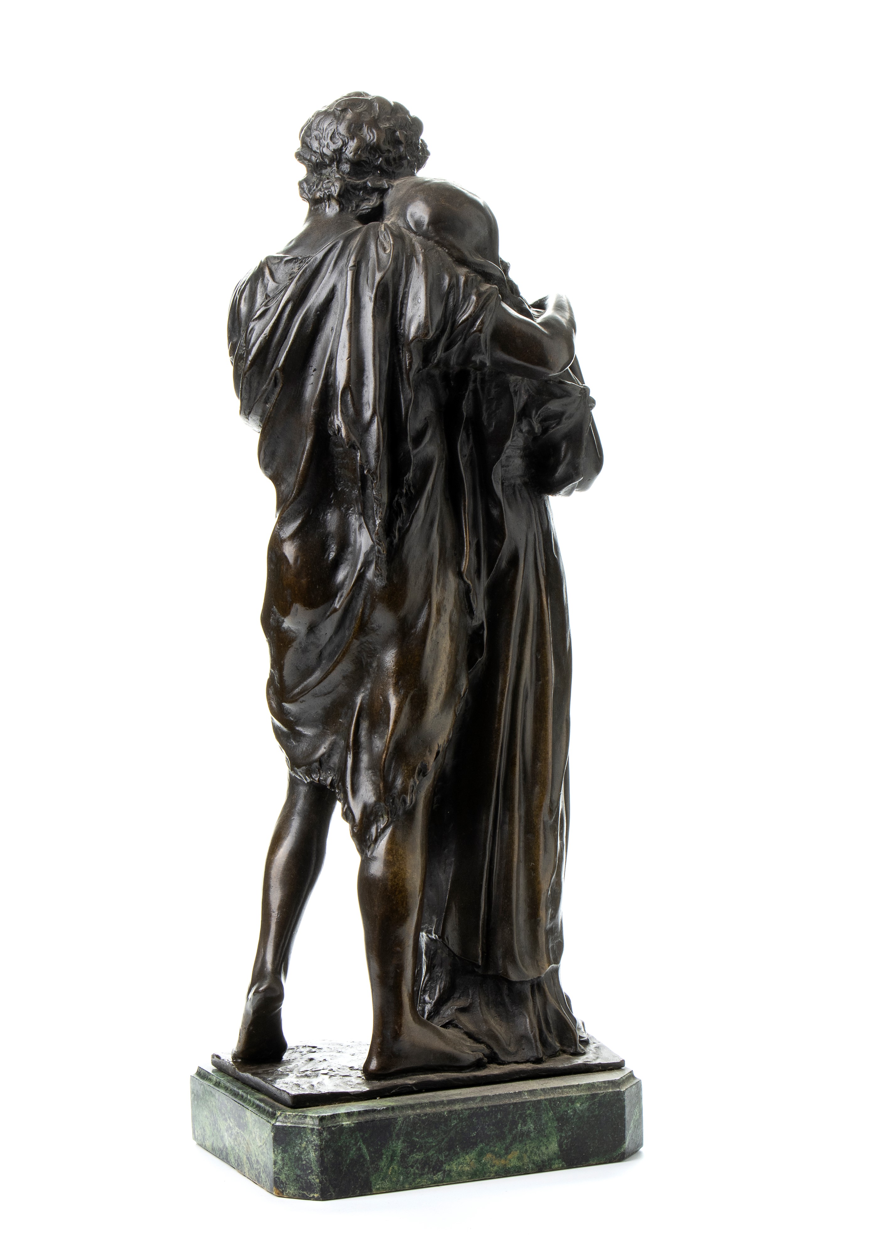 Scultura in bronzo raffigurante amanti