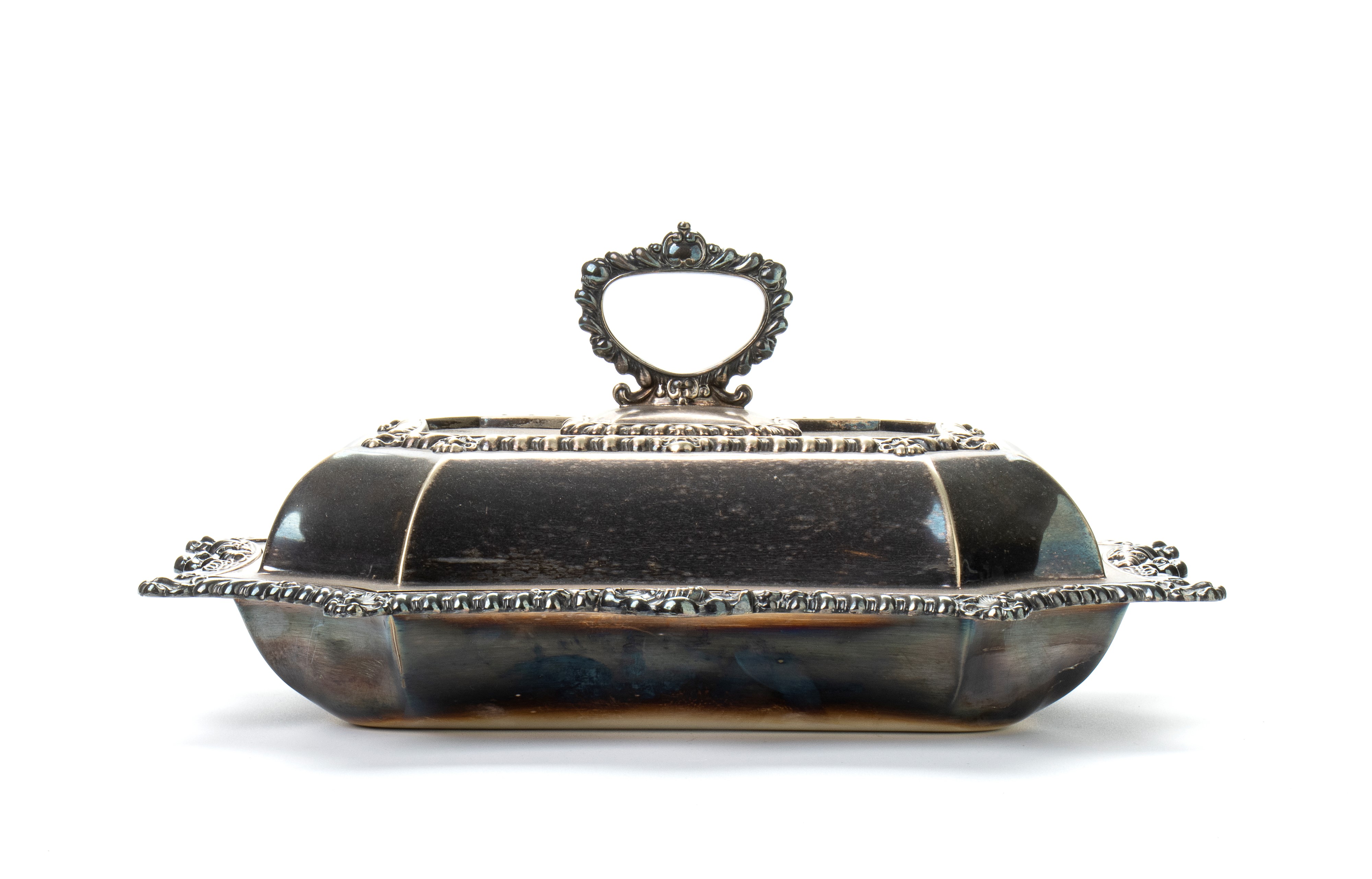 Coppia di scaldavivante finemente cesellati Welbeckplate The Alex Clark Manufacture London A1 Sil...