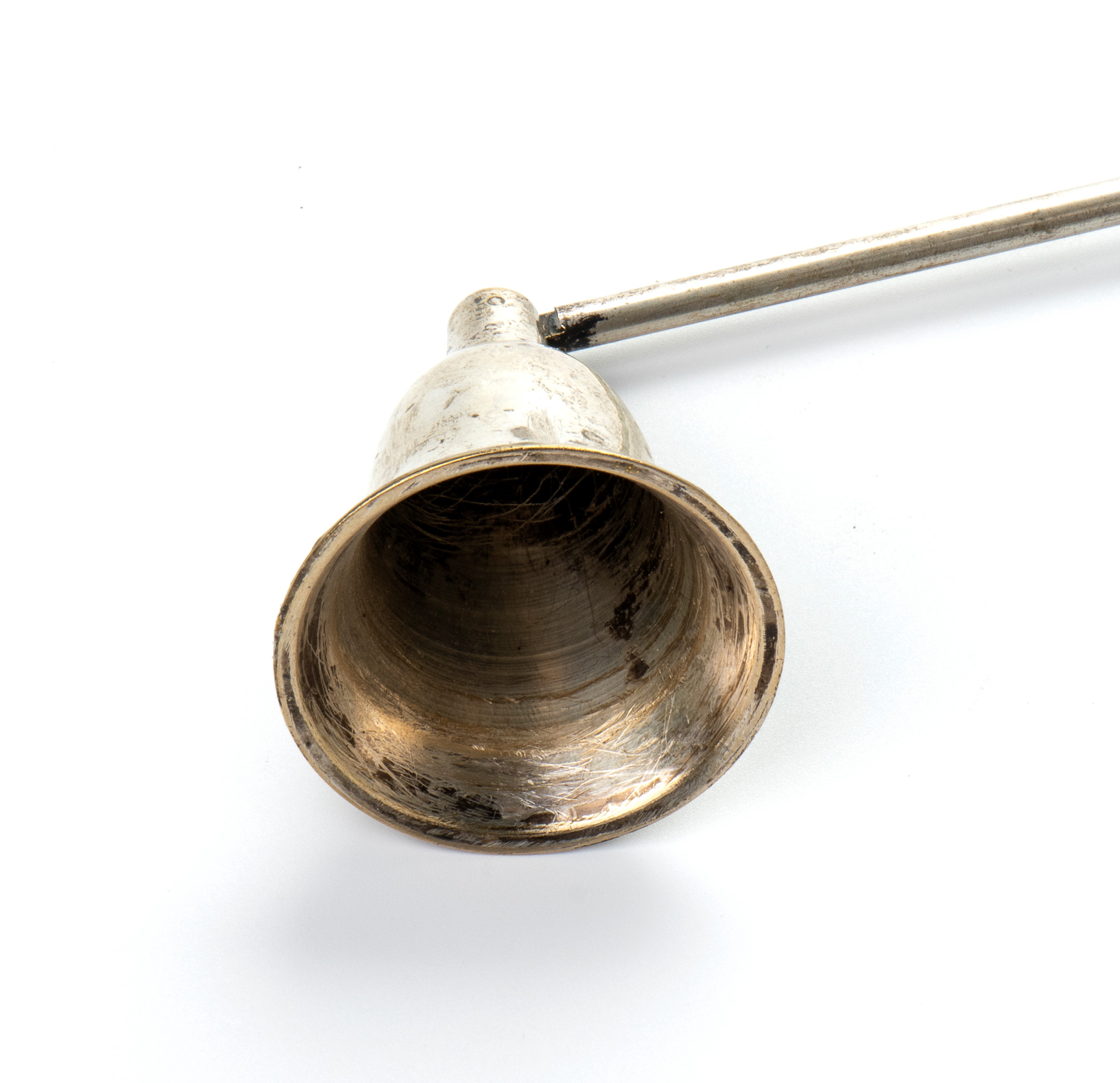 Spegnicandela in metallo argentato