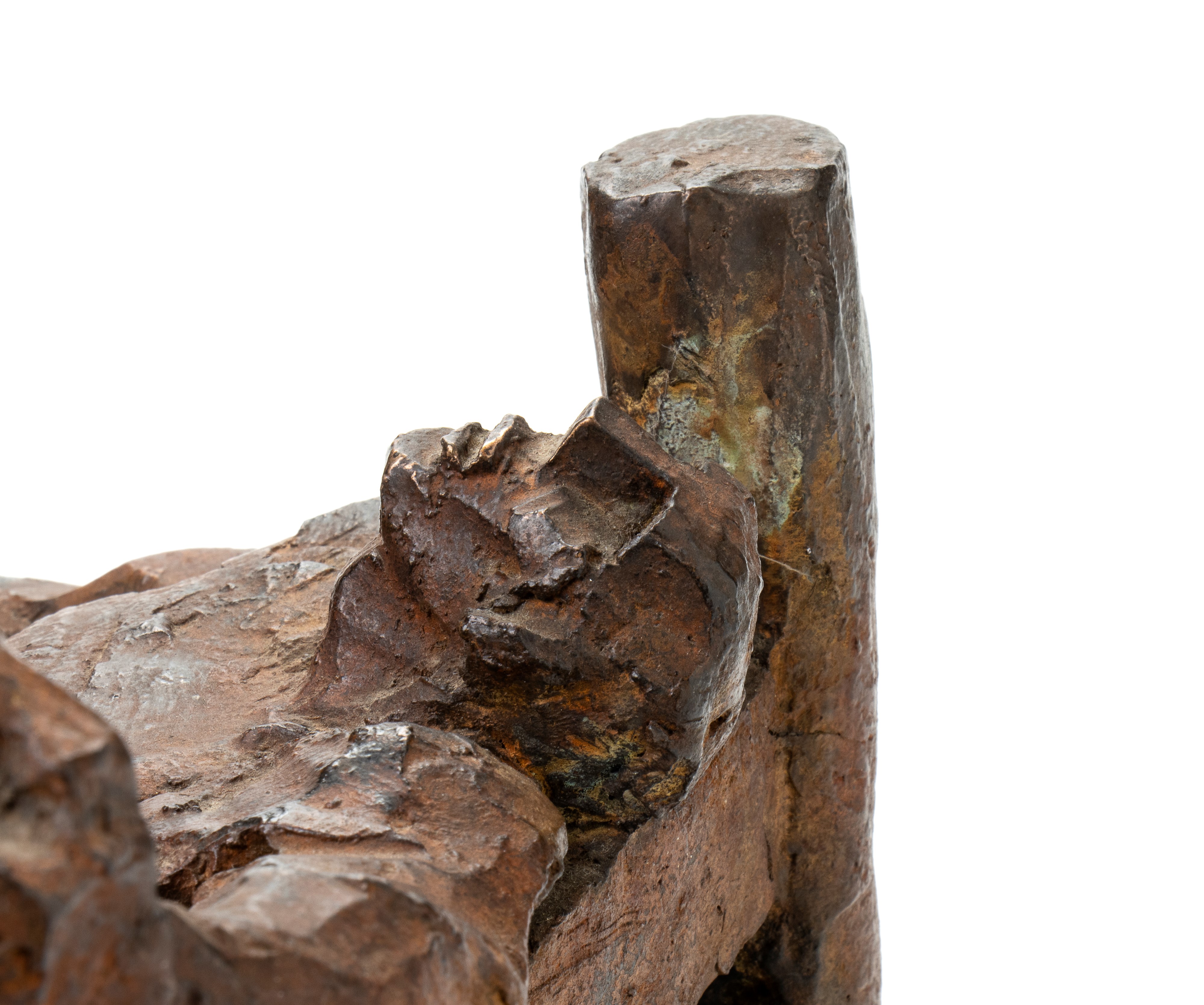 Scultura in bronzo brunito riposo dall'amplesso