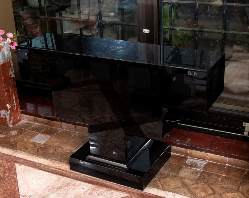 Consolle/mobile Contenitore in Perspex Laccato Nero