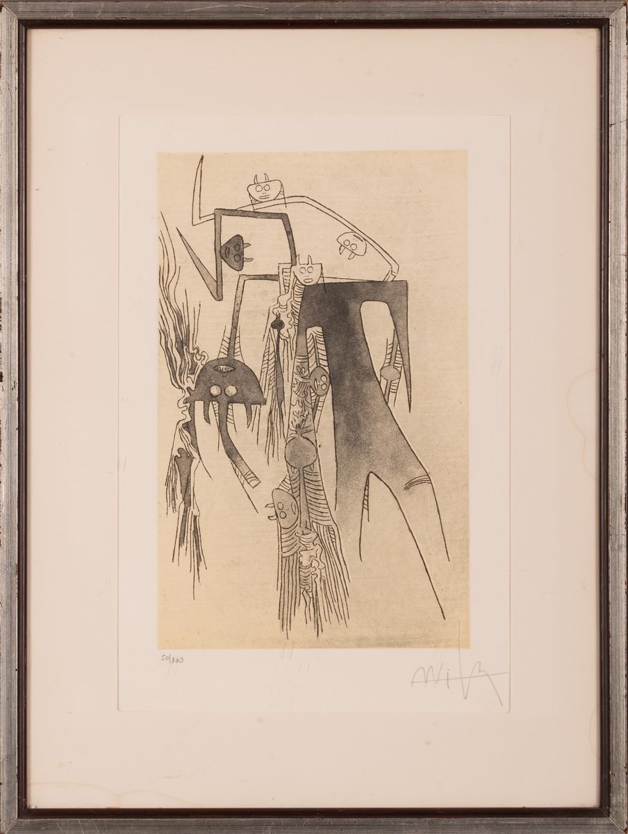Wilfredo Lam - Composizione con Figure