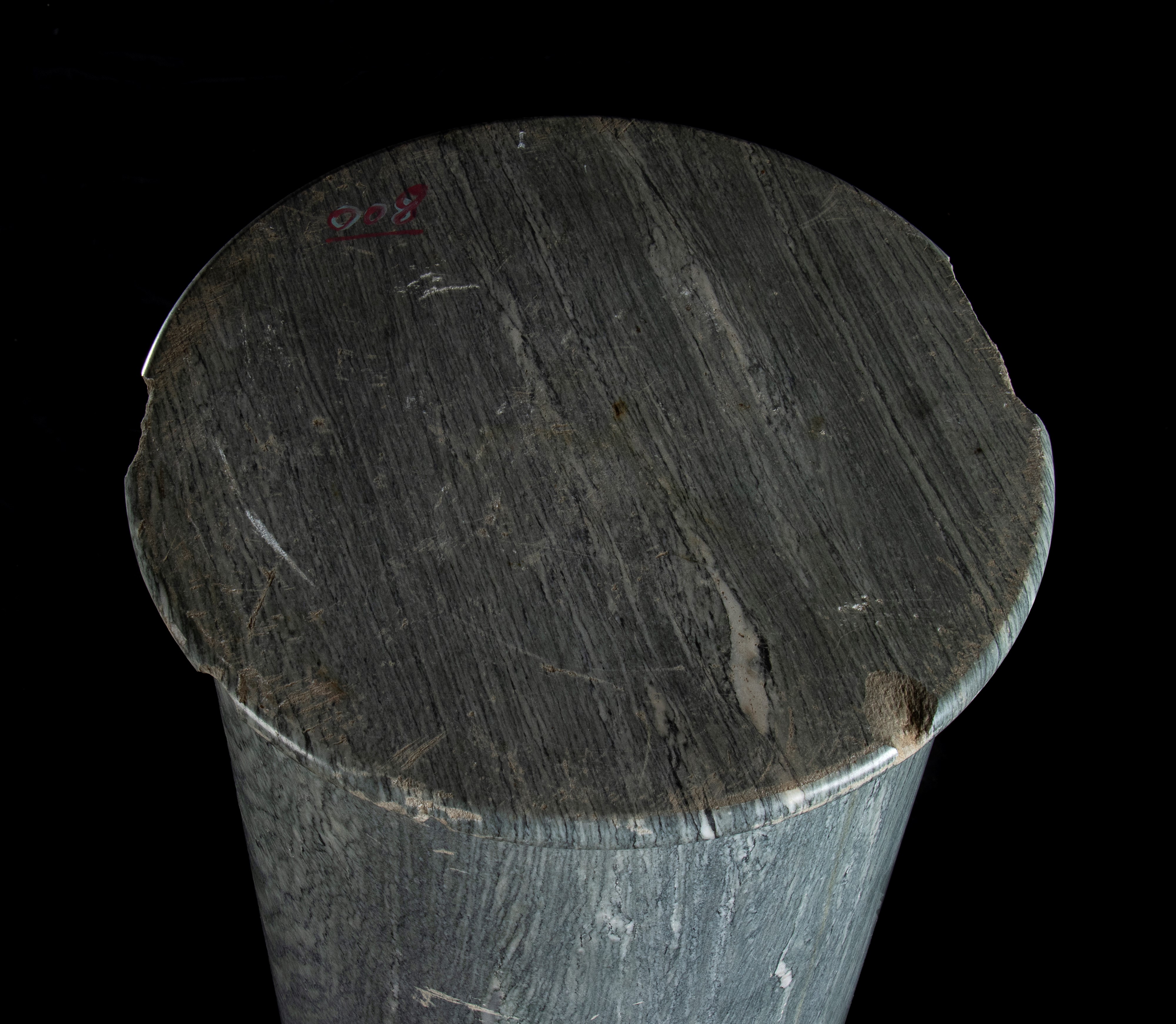 Colonna in marmo grigio bardiglio