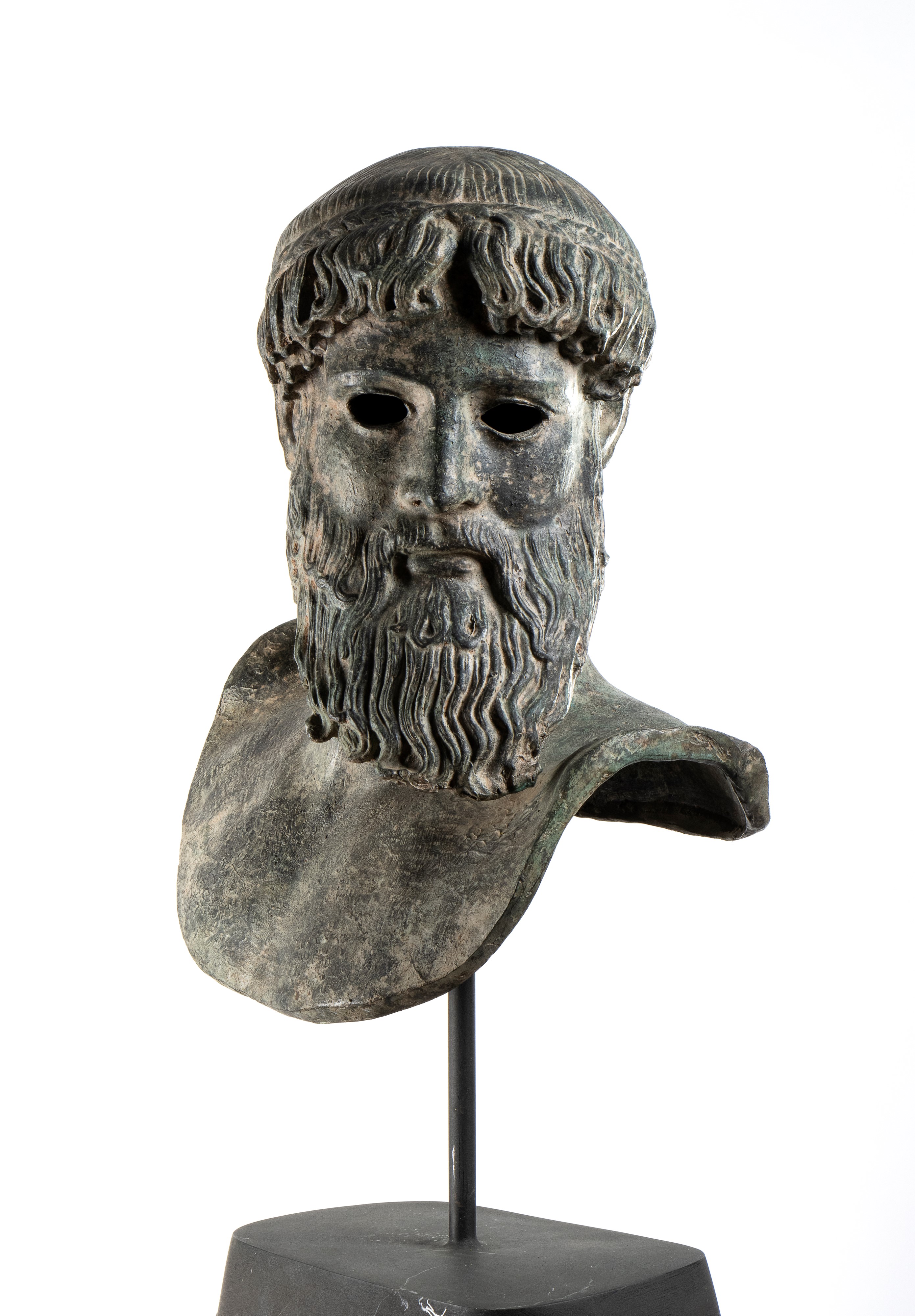 Testa di atleta in bronzo