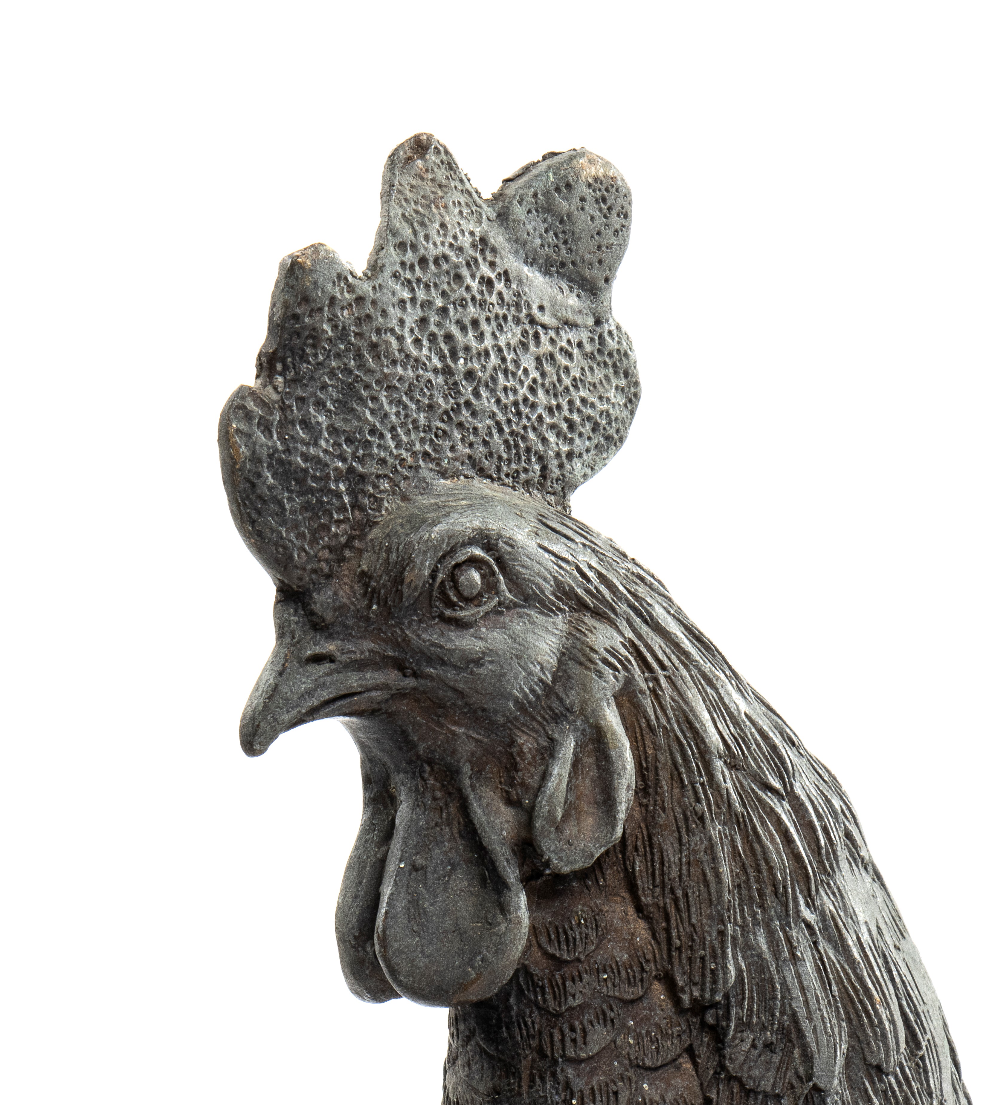 Coppia di Gallo e Gallina in Bronzo