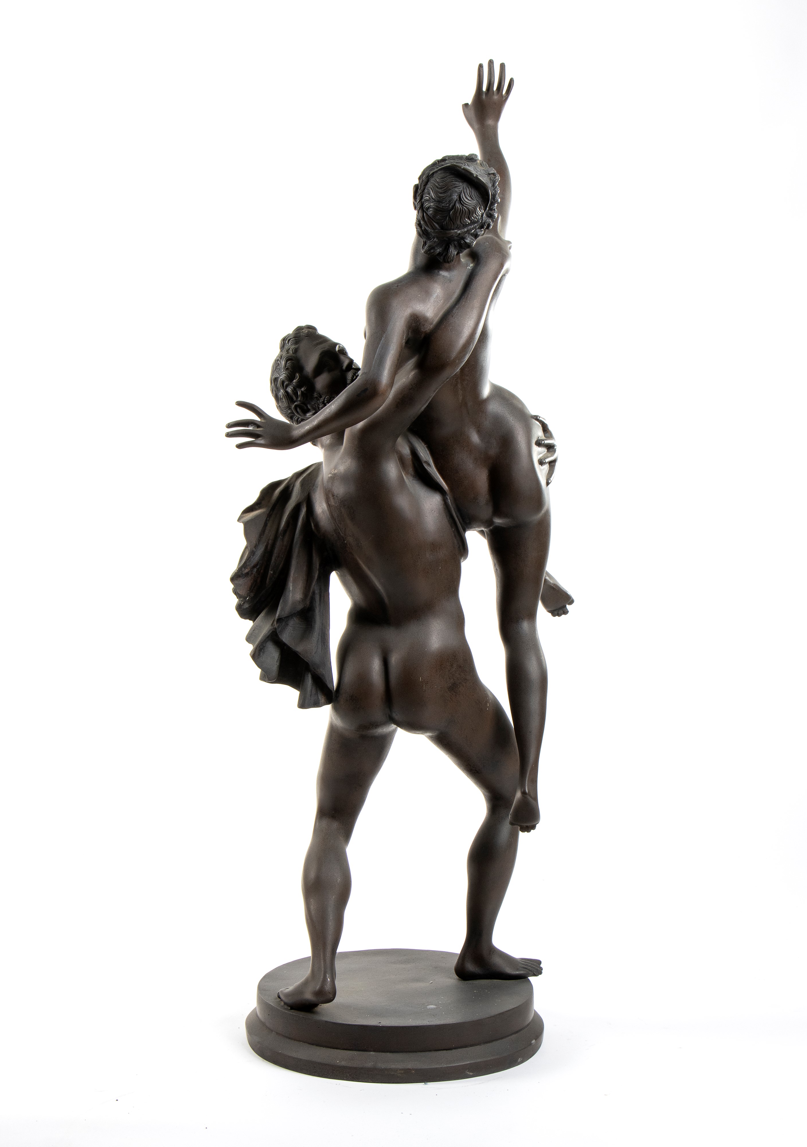 Scultura in bronzo, copia del ratto delle Sabine dal Giambologna