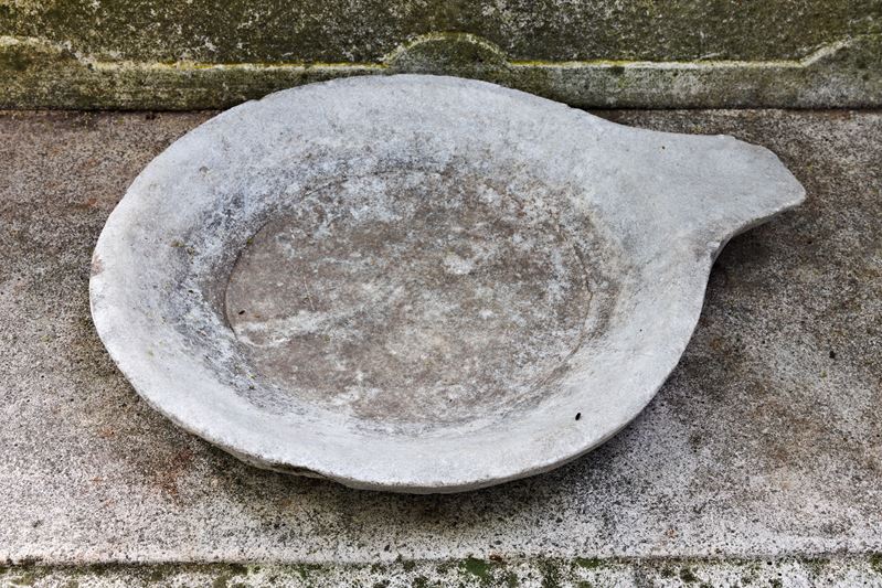 Vassoio con Presa in Marmo Bianco