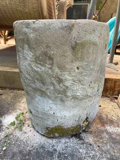 Vaso in Pietra Bianca