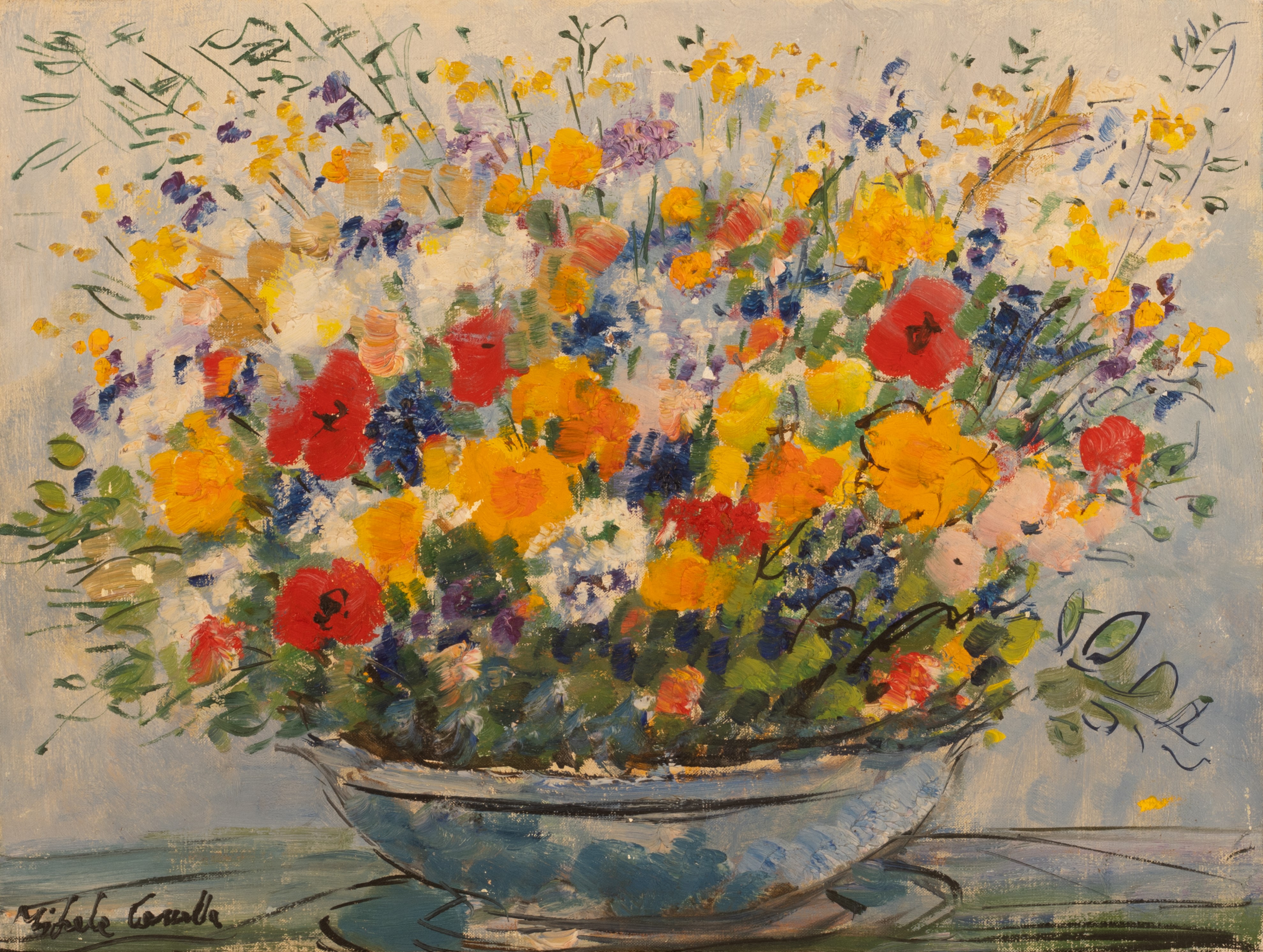 Michele Cascella - Fiori in Vaso