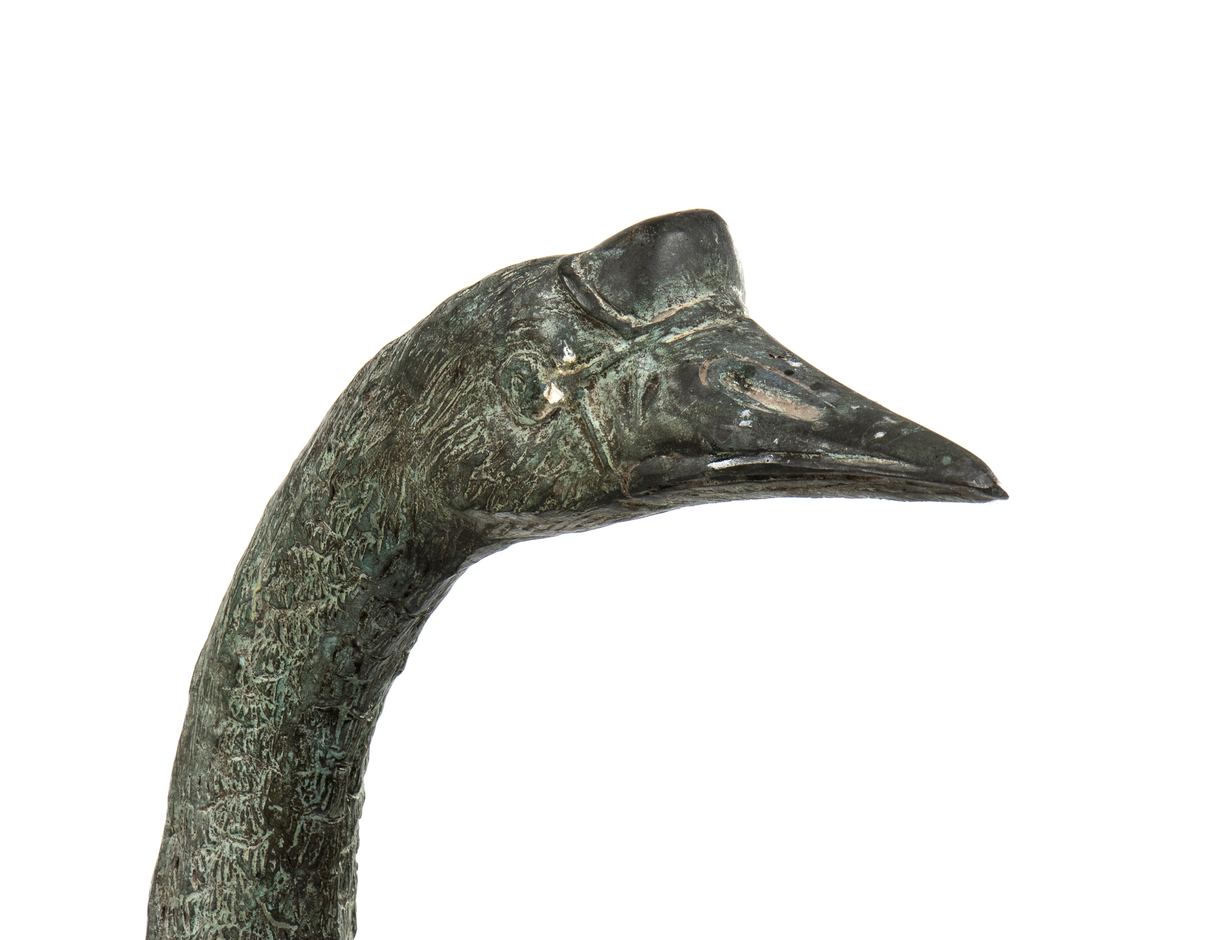 Lotto di tre papere in bronzo