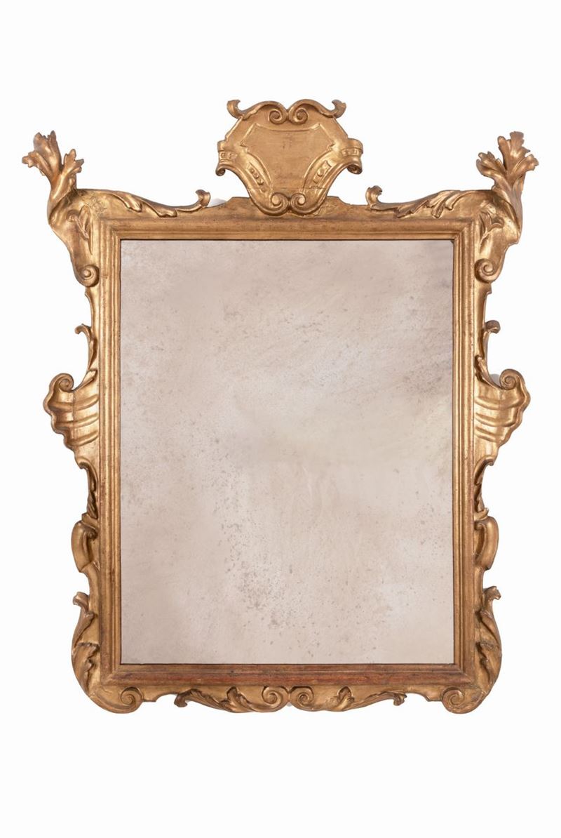 Specchiera in Legno Dorato