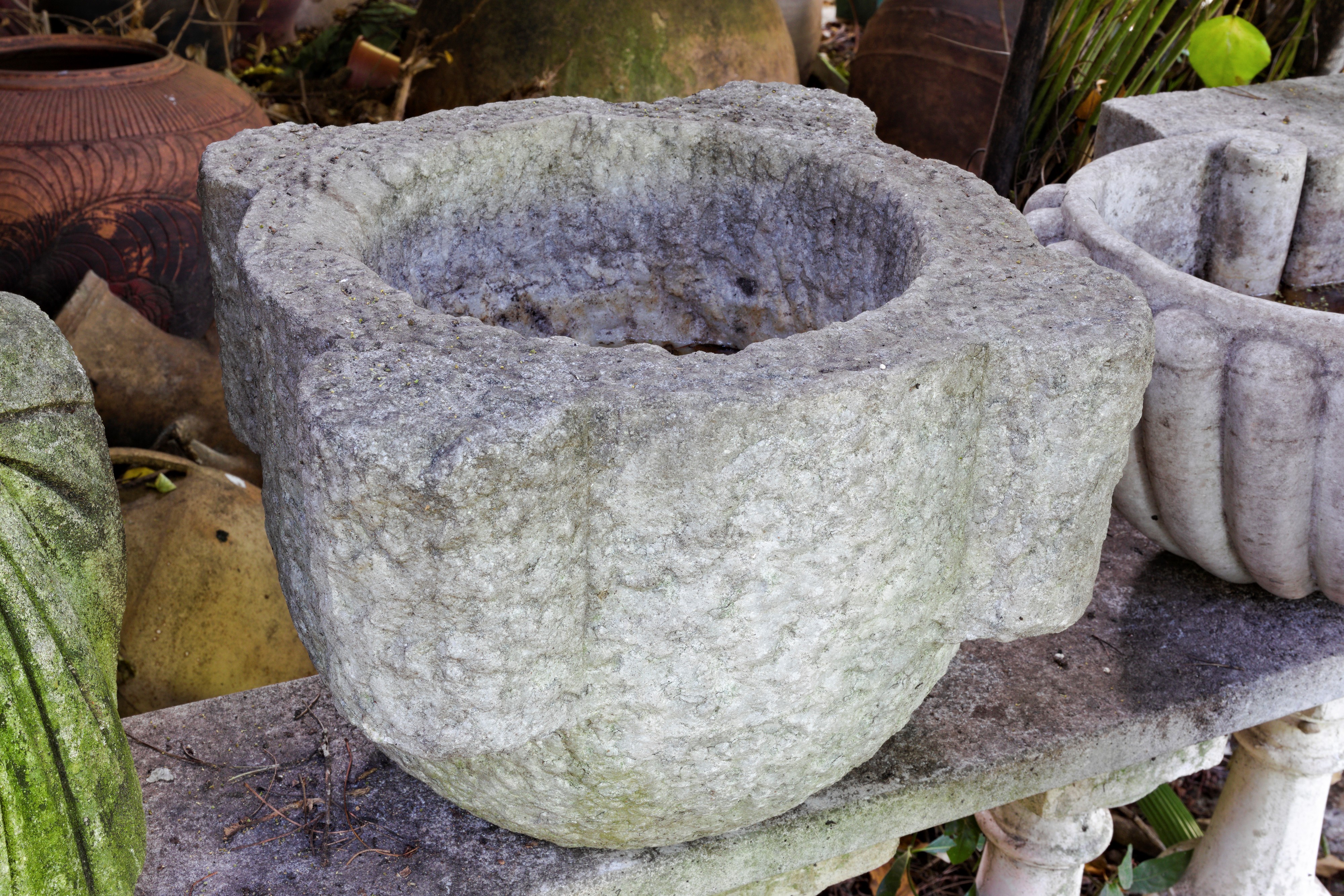 Vaso mortaio in pietra