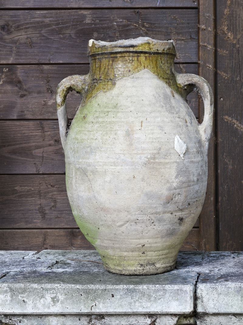 Anfora Olearia in Terracotta Chiara