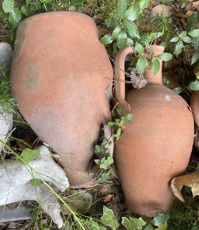 Lotto di 3 Anfore Olearie in Terracotta