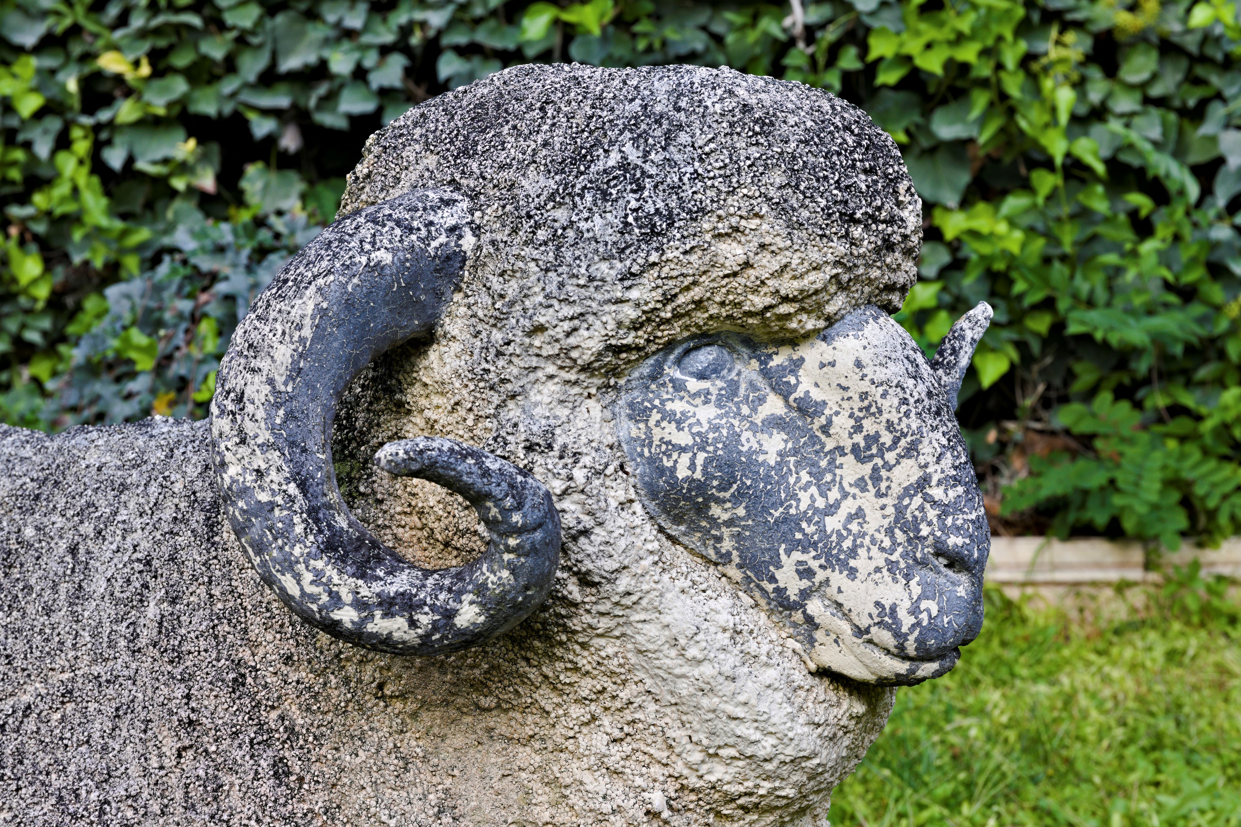 Sculture da Esterno Raffiguranti Pecora e Montone in Cemento