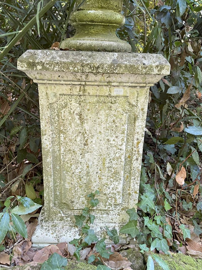 Coppia di Basi Rettangolari in Cemento e Polvere di Marmo