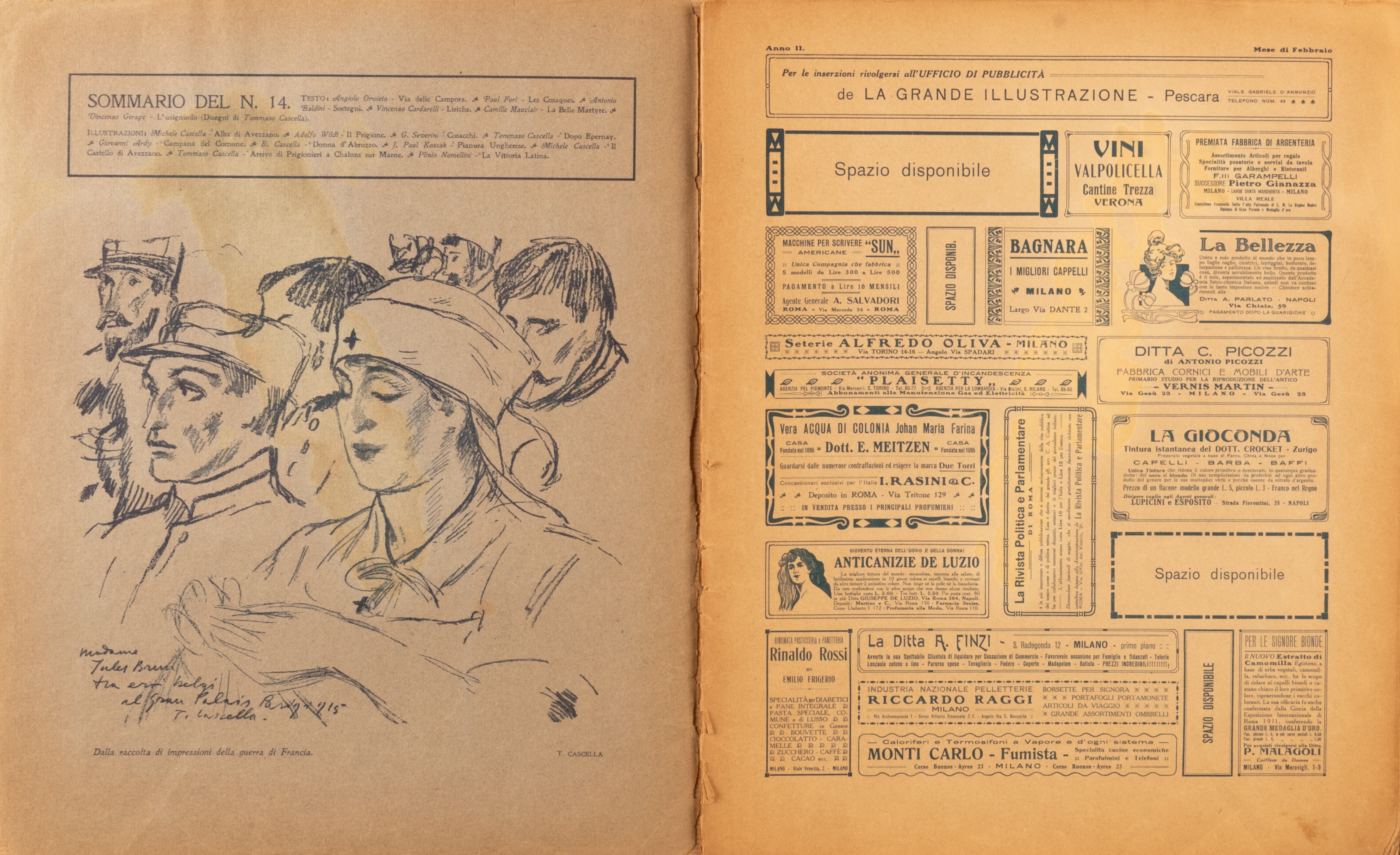 La Grande Illustrazione, Anno i N. 14