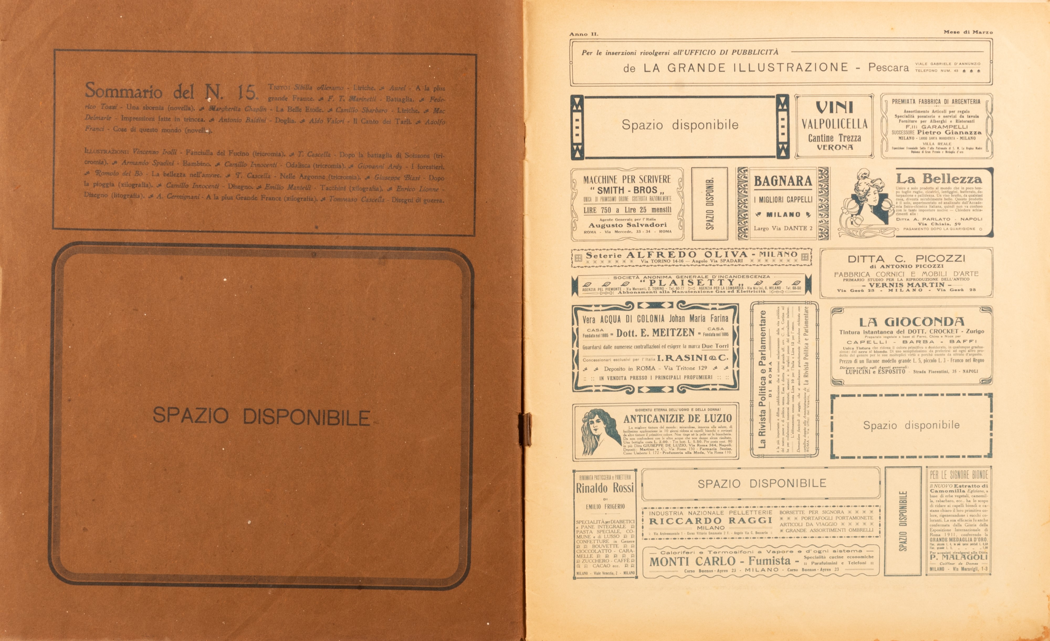 La Grande Illustrazione, Anno II N. 15