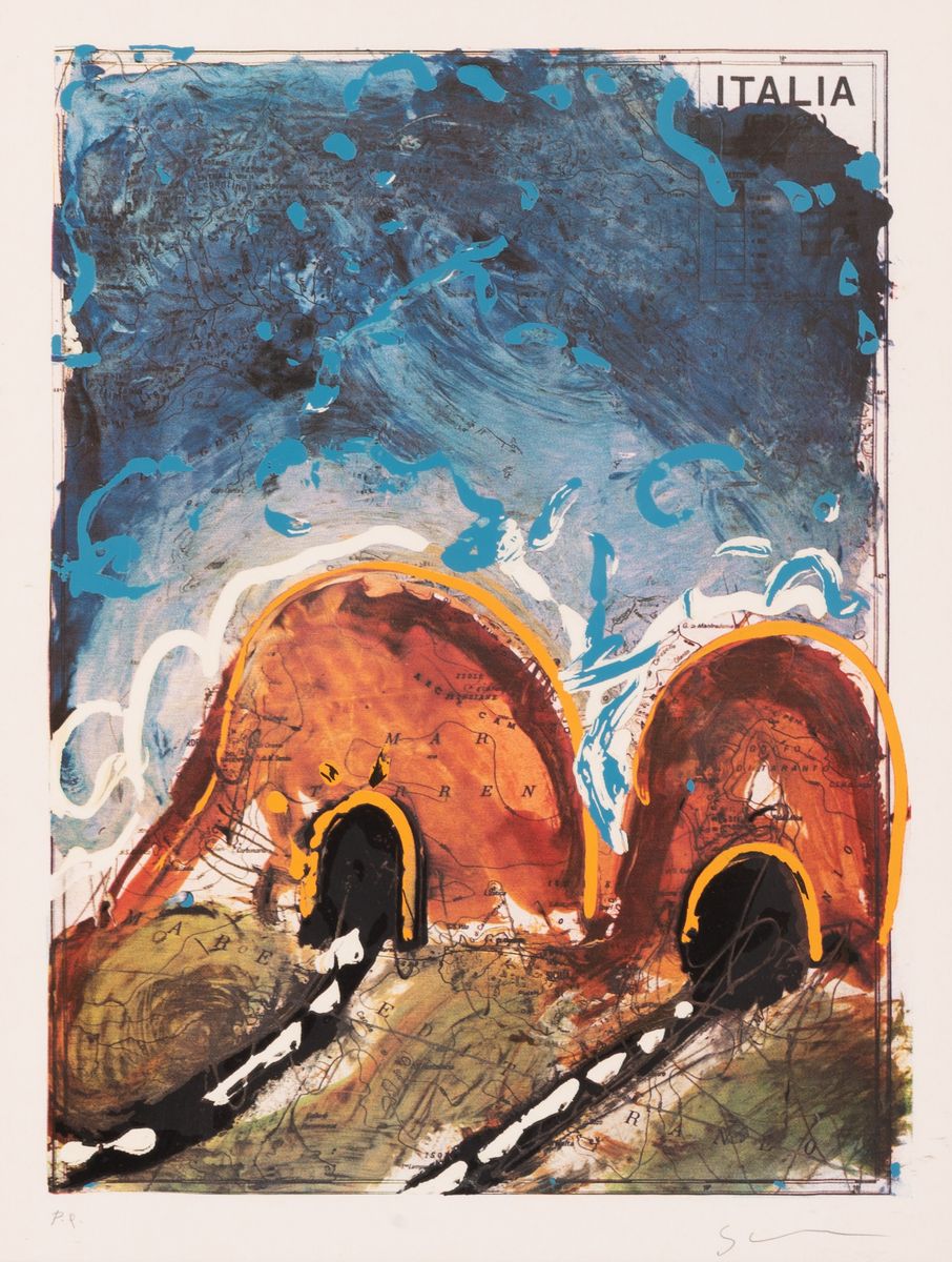 Mario Schifano - Lotto di 3 Serigrafie "autostrade"