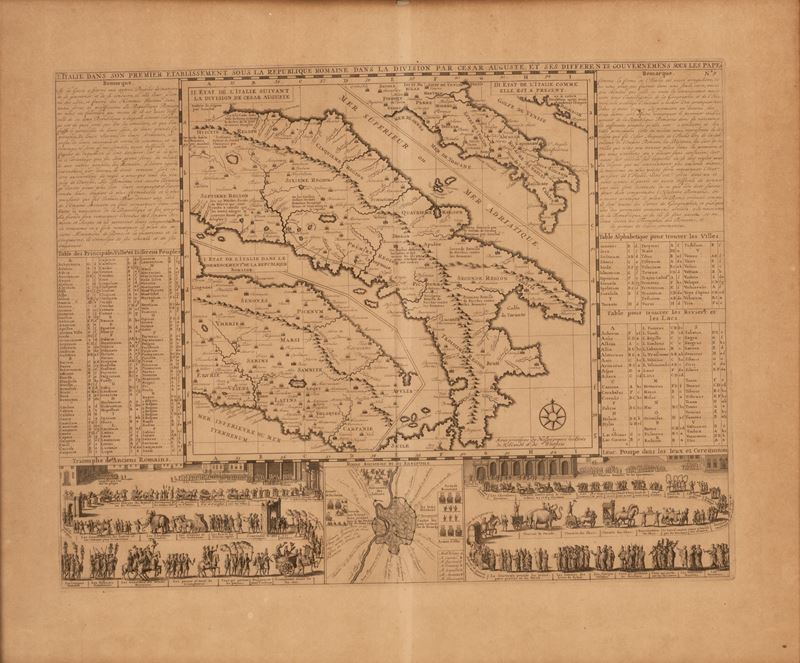 Carta geografica, antica ed originale, inserita nel I Tomo "Atlas Historique ou nouvelle introduc...