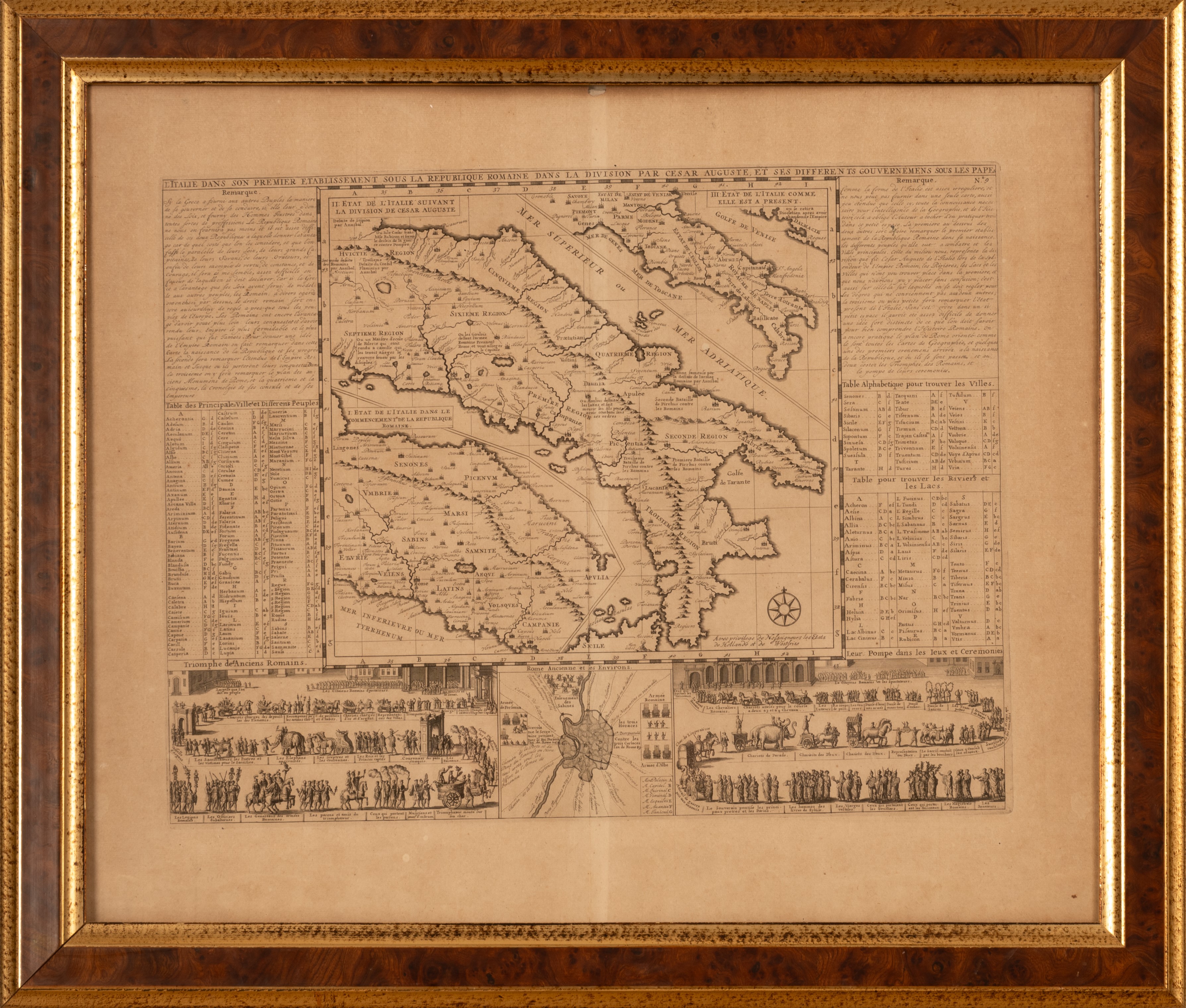 Carta geografica, antica ed originale, inserita nel I Tomo "Atlas Historique ou nouvelle introduc...