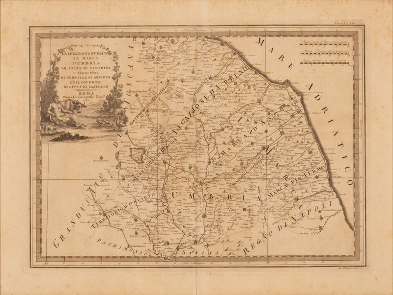 La Legazione d'Urbino la Marca l'Umbria lo Stato di Camerino i Territori di Perugia di Orvieto ed...