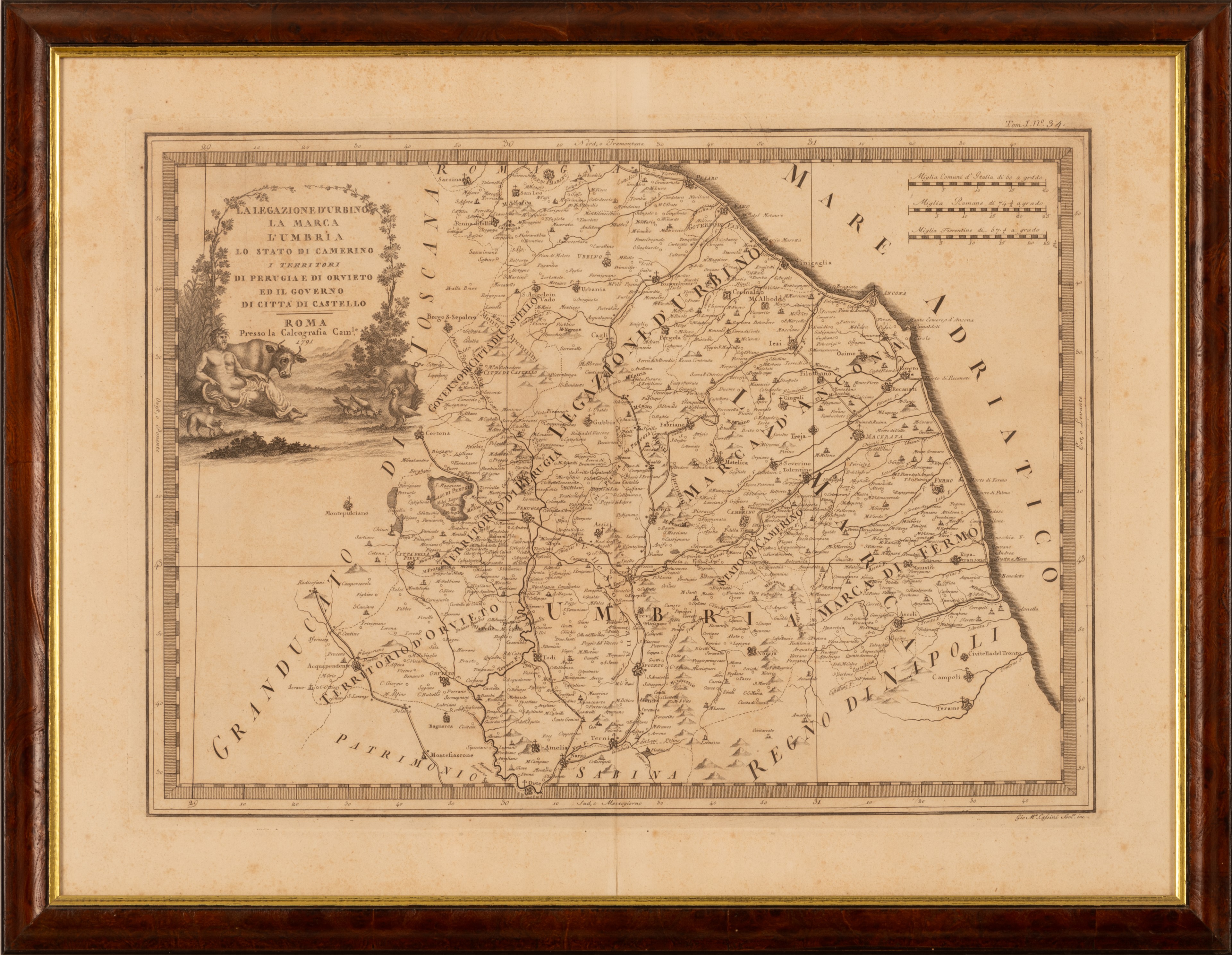 La Legazione d'Urbino la Marca l'Umbria lo Stato di Camerino i Territori di Perugia di Orvieto ed...