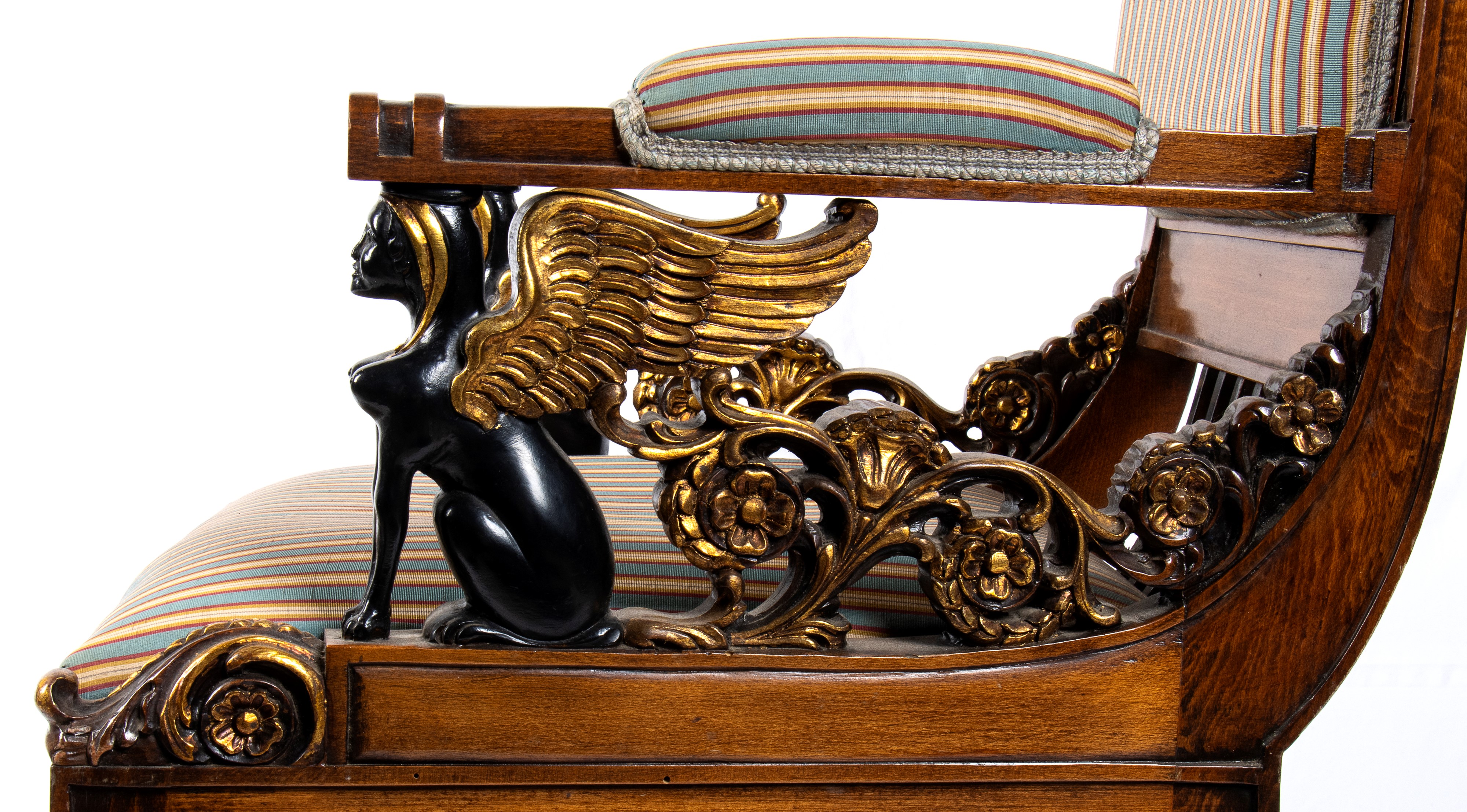 Coppia di sedie in stile Impero